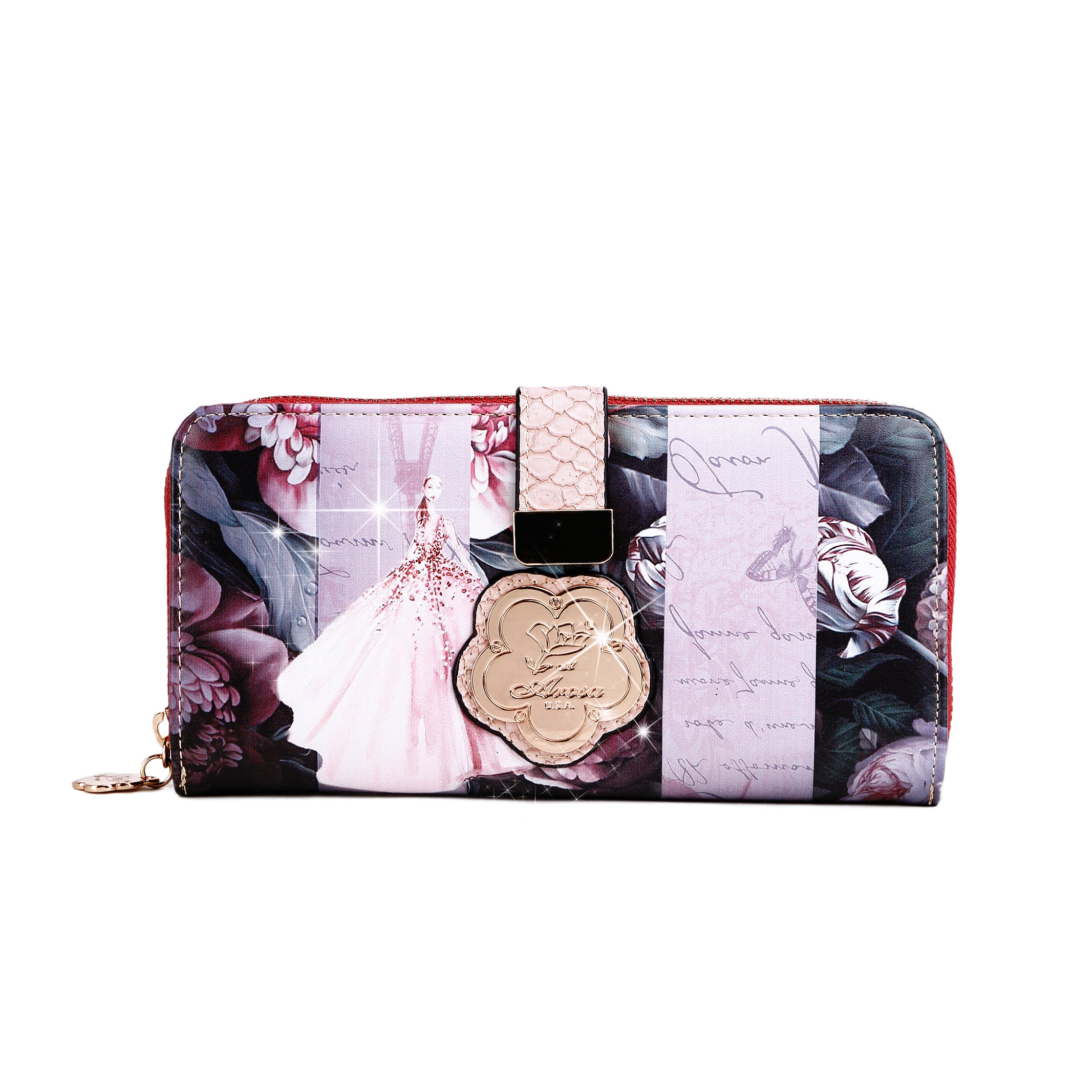Blossomz Graphic Design Fashion Wallet for Women - Brangio Italy Co.