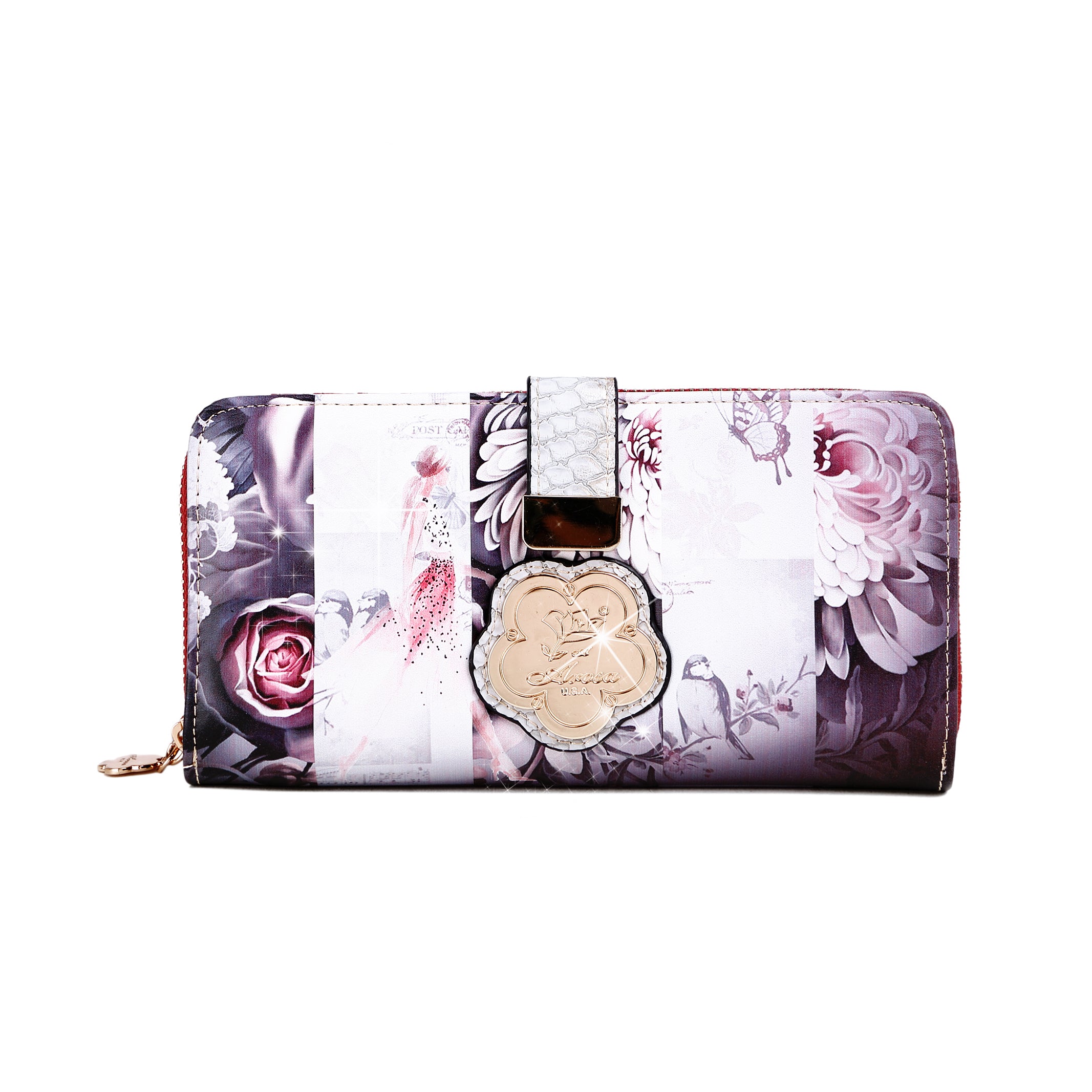 Blossomz Graphic Design Fashion Wallet for Women - Brangio Italy Co.