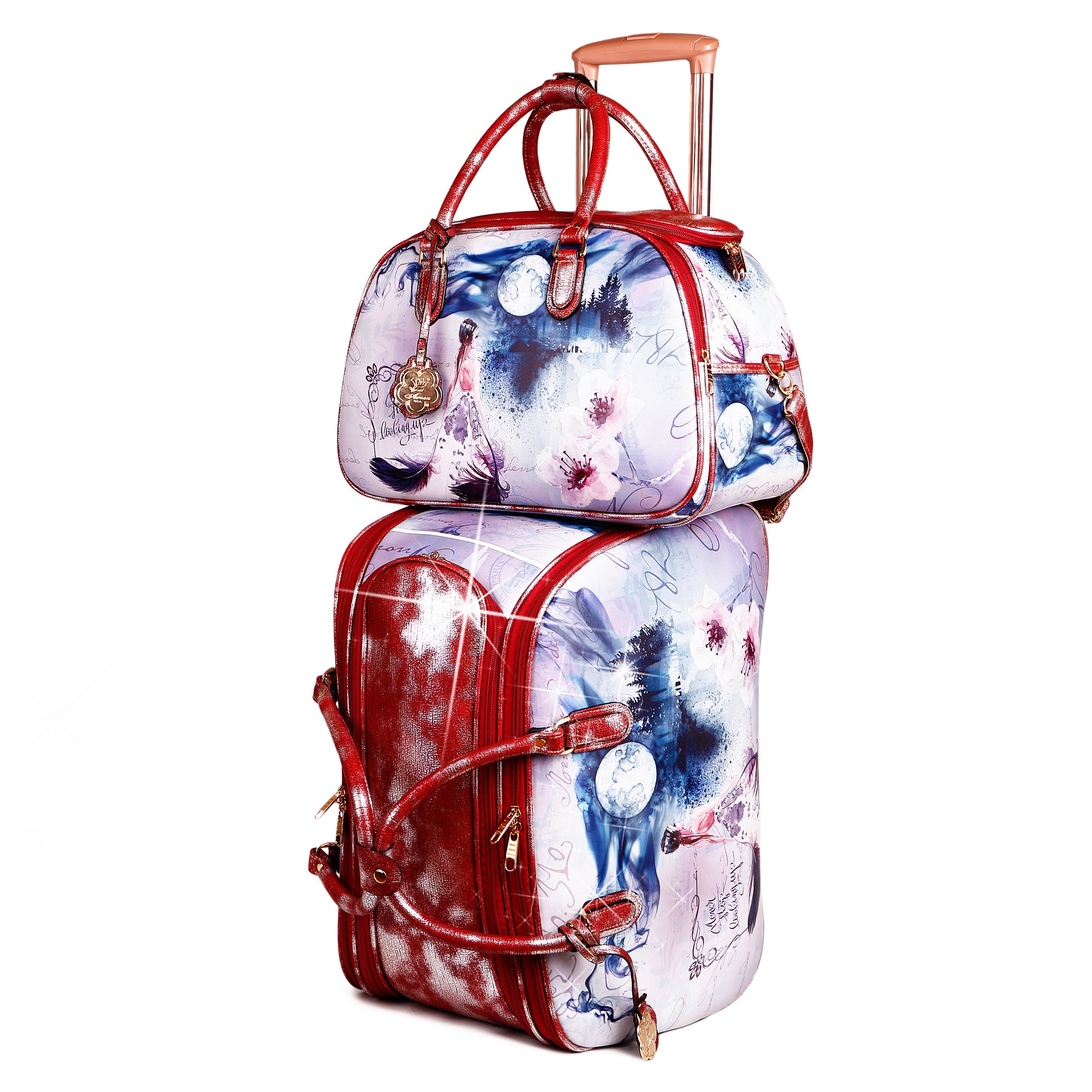 Fairy Tale Overnight Bag Duffle Set Weekender Bags for Women - Brangio Italy Co.