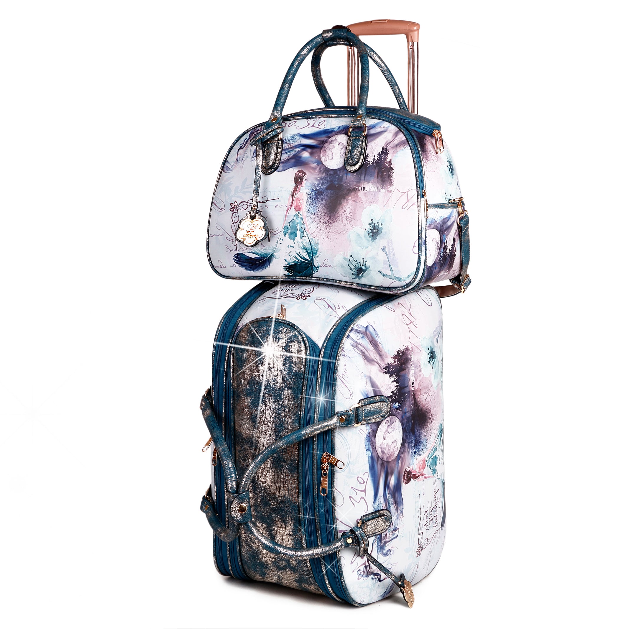 Fairy Tale Overnight Bag Duffle Set Weekender Bags for Women - Brangio Italy Co.