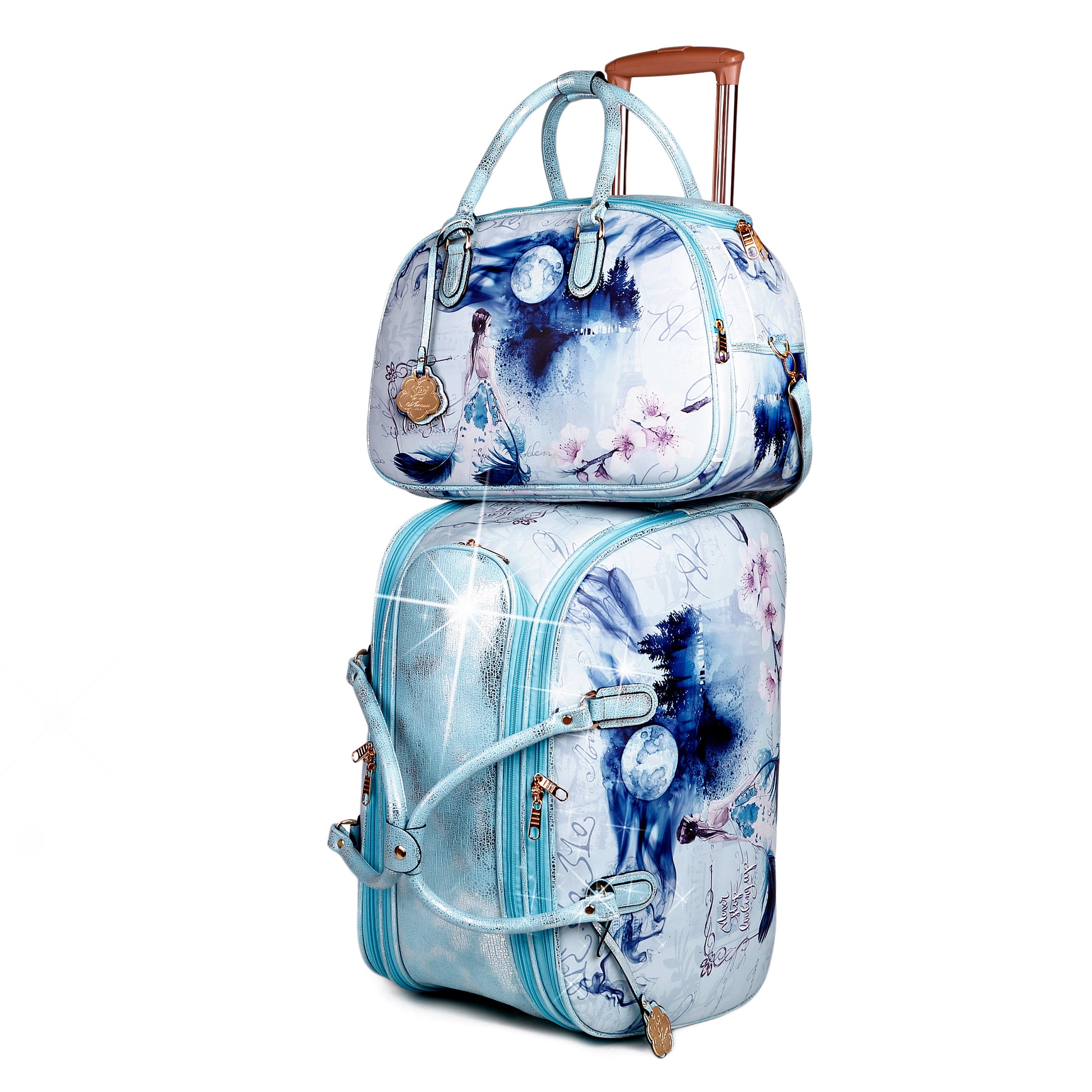 Fairy Tale Overnight Bag Duffle Set Weekender Bags for Women - Brangio Italy Co.