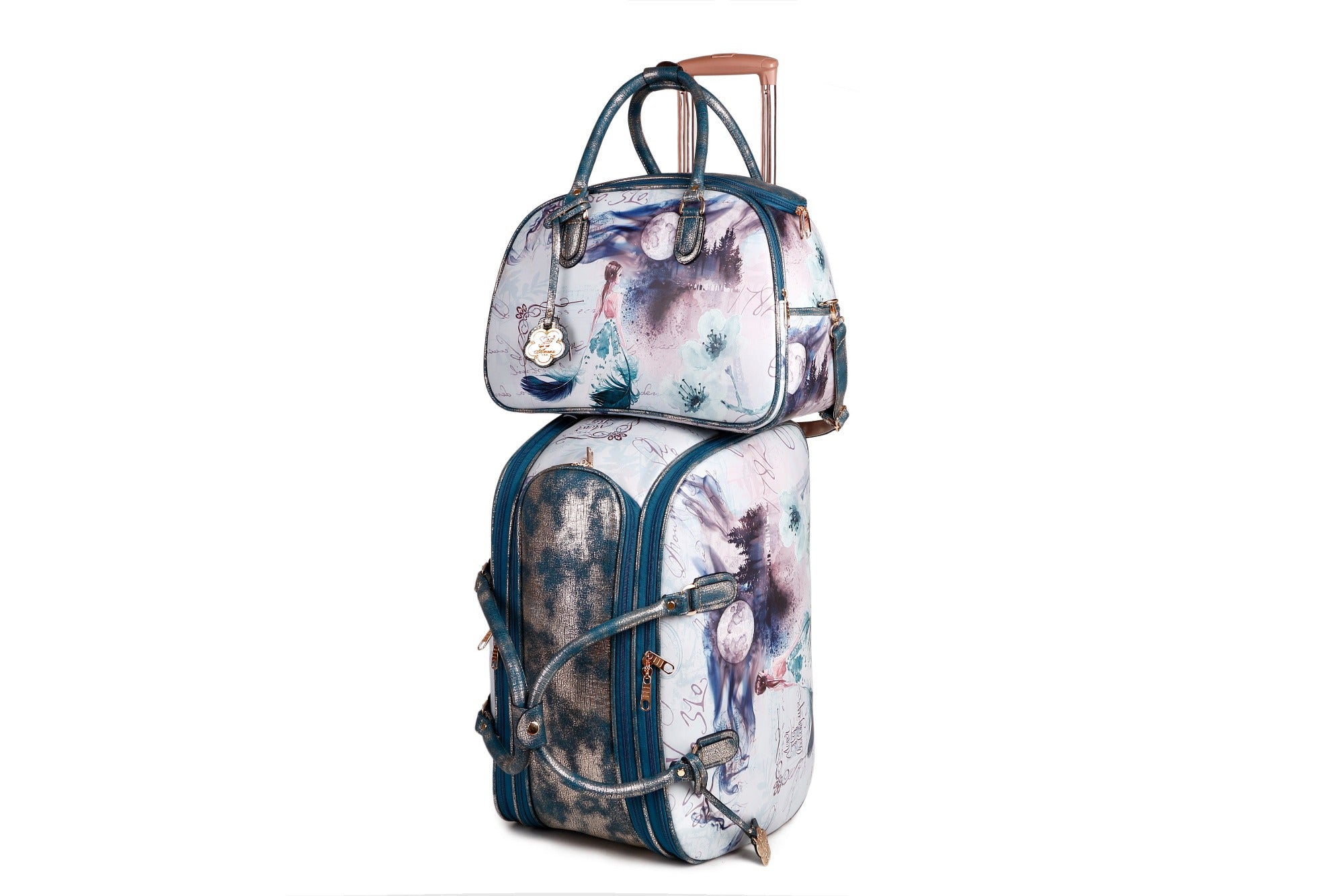 Fairy Tale Vegan Travel Duffle Bag W/Wheel