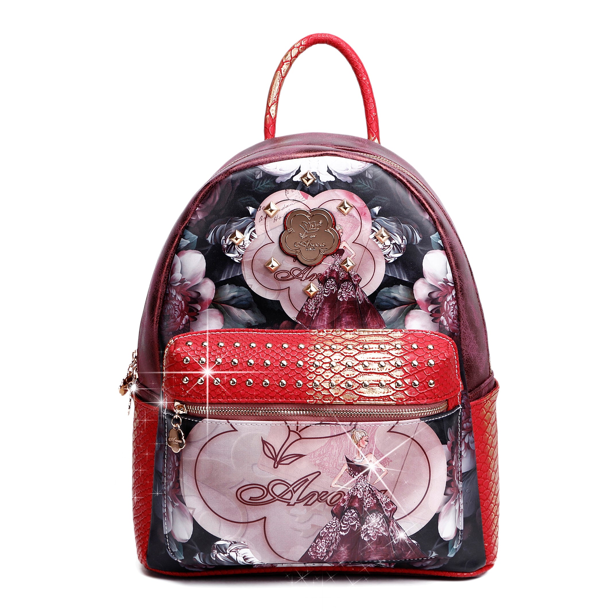 Queen Arosa Backpack with Multiple Pockets Bag - Brangio Italy Co.