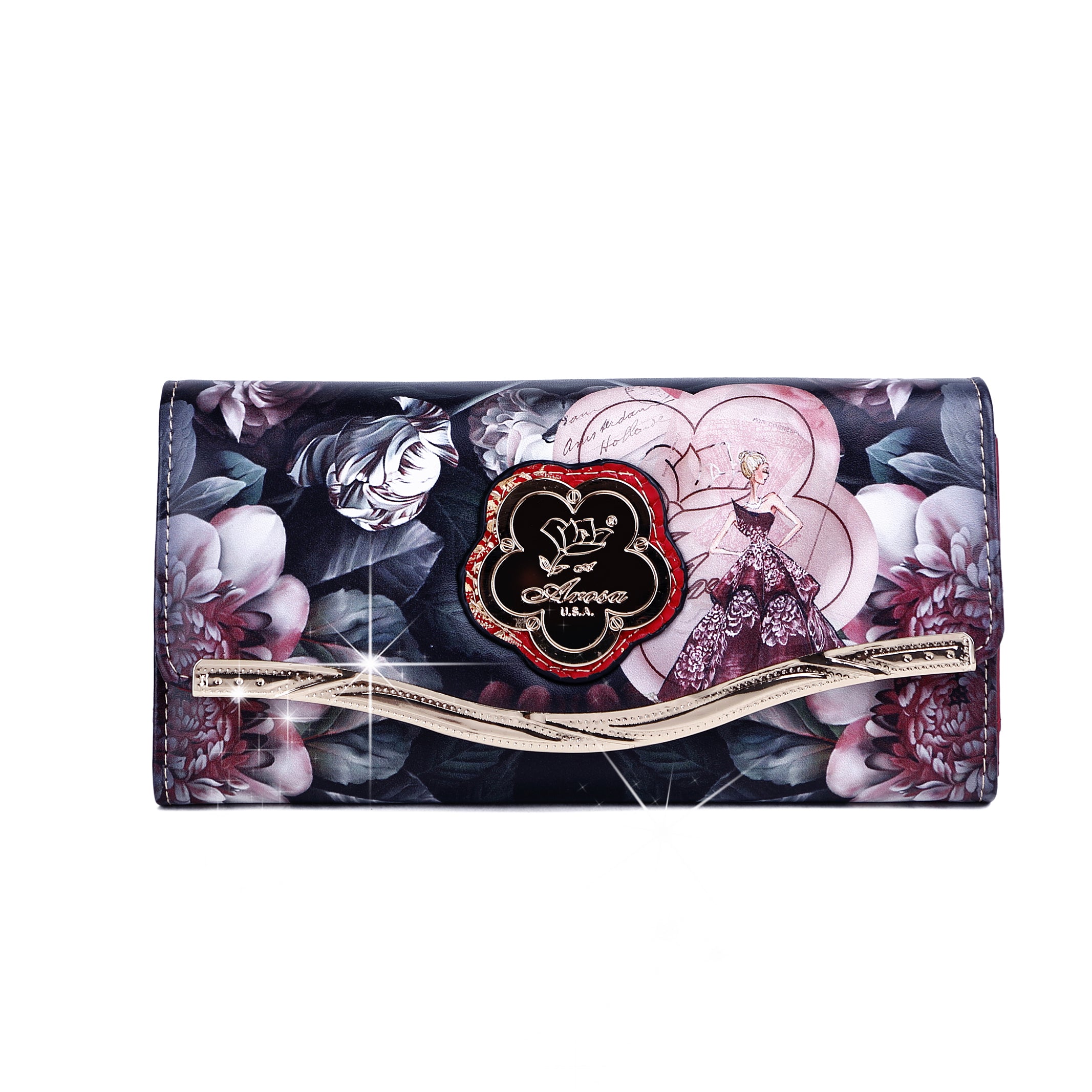 Queen Clutch Women Luxury Wallet Cell Phone Clutch - Brangio Italy Co.