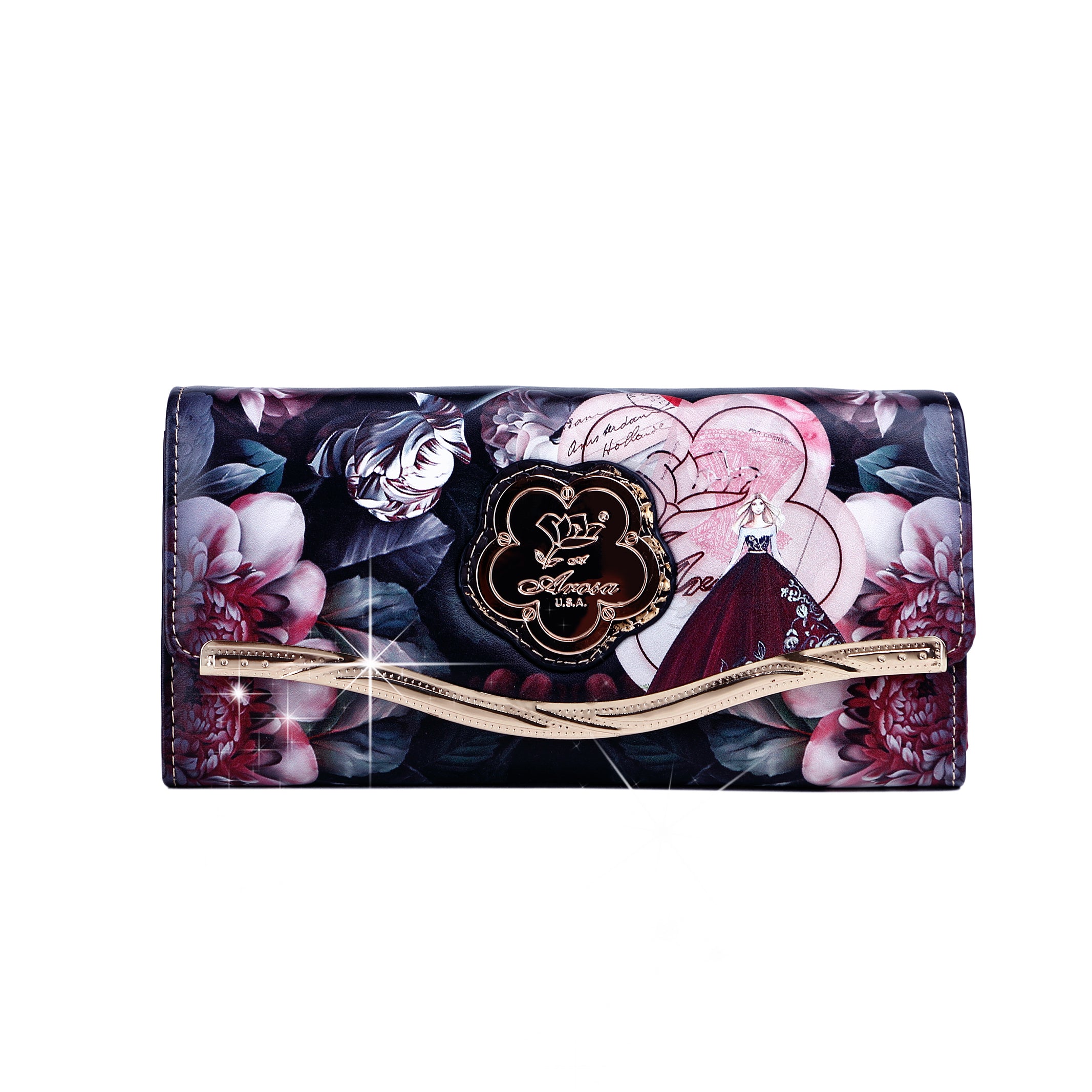 Queen Clutch Women Luxury Wallet Cell Phone Clutch - Brangio Italy Co.