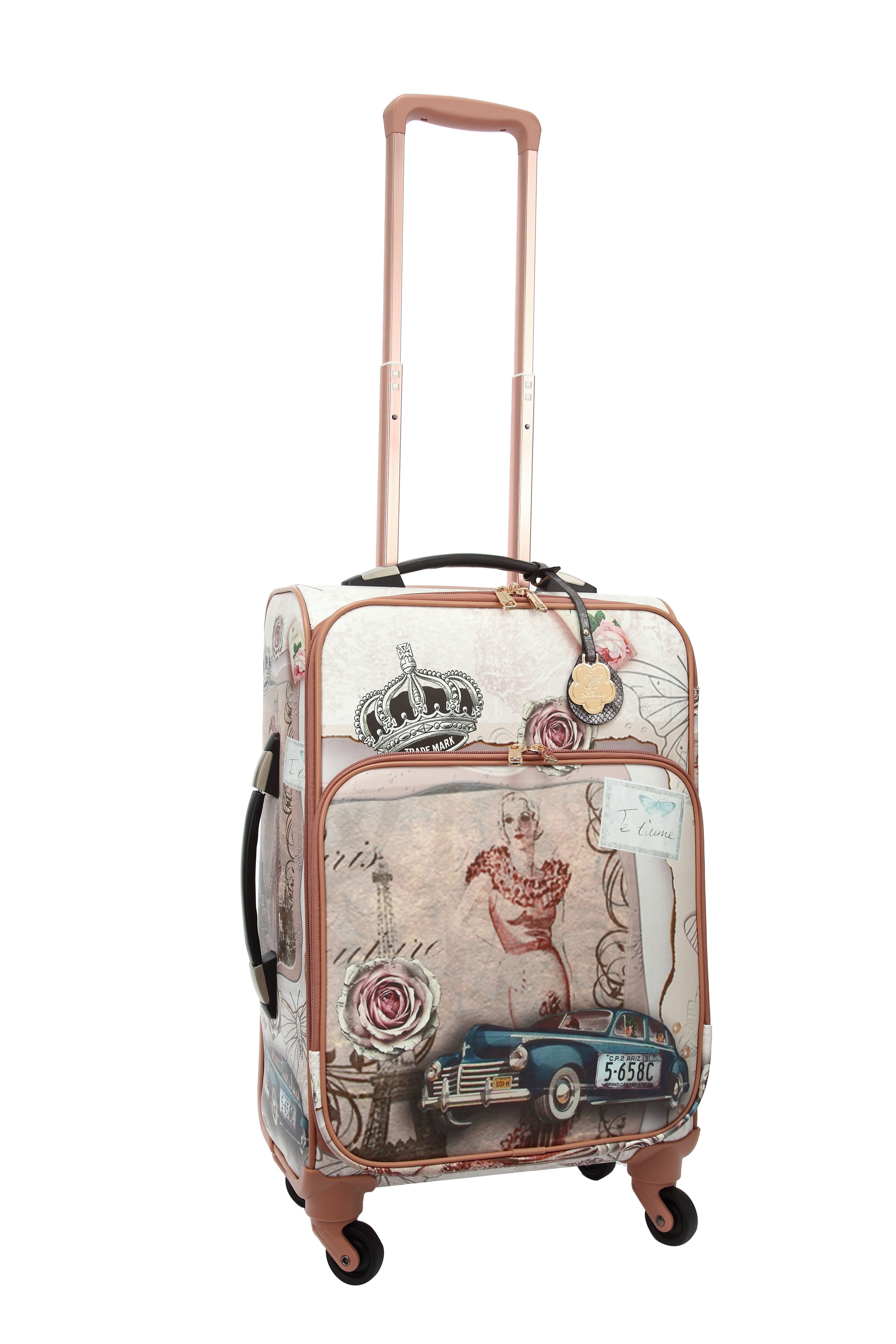 Arosa Parisian Vintage-Style Carry-On Luggage