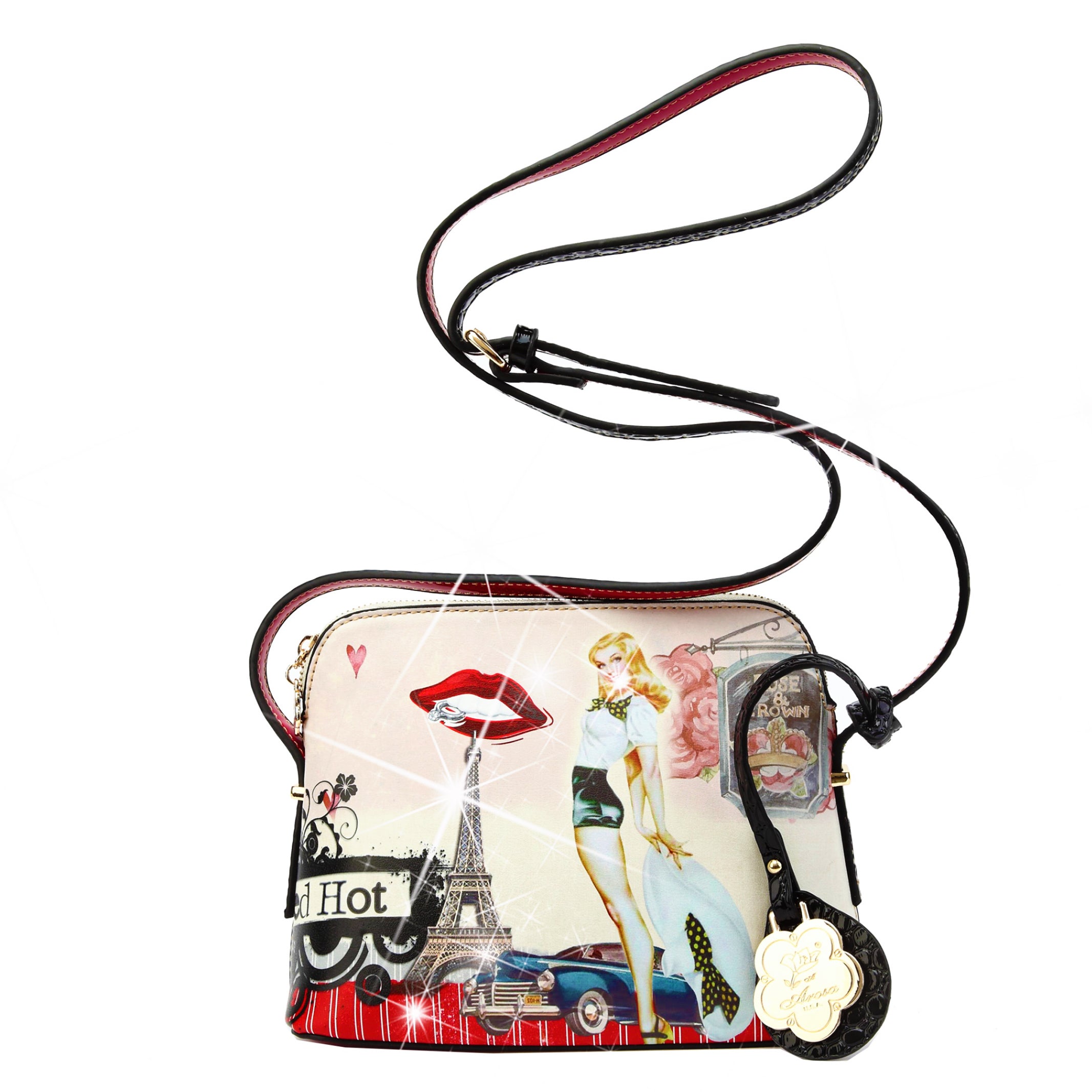 Retro Rebel Satchel Graphic Crossbody - Brangio Italy Co.