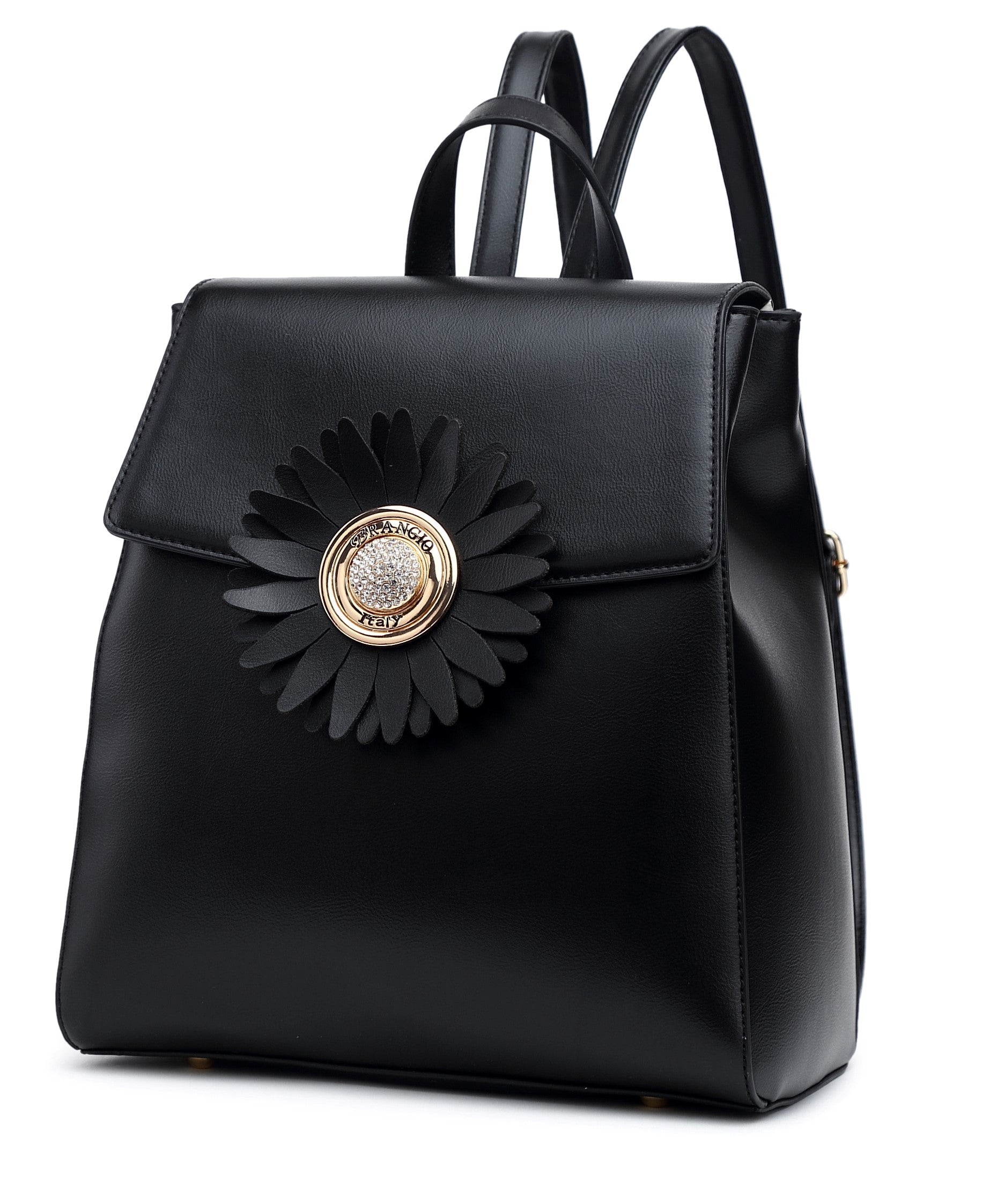Brangio Italy Floral Backpack Purse for Women - Designer Fashion Backpack