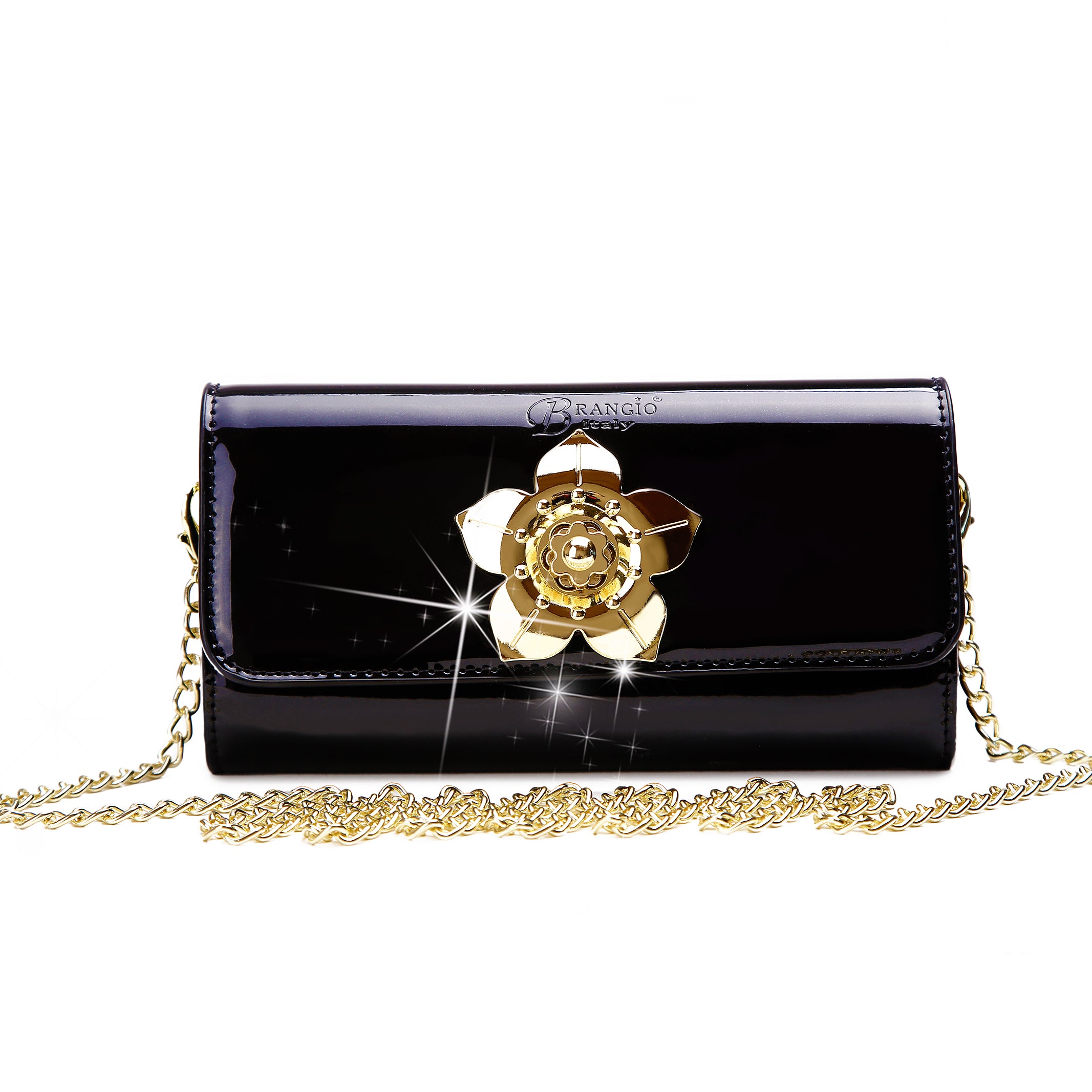 Floral Accent Womens Luxury Wallet Cell Phone Clutch - Brangio Italy Co.