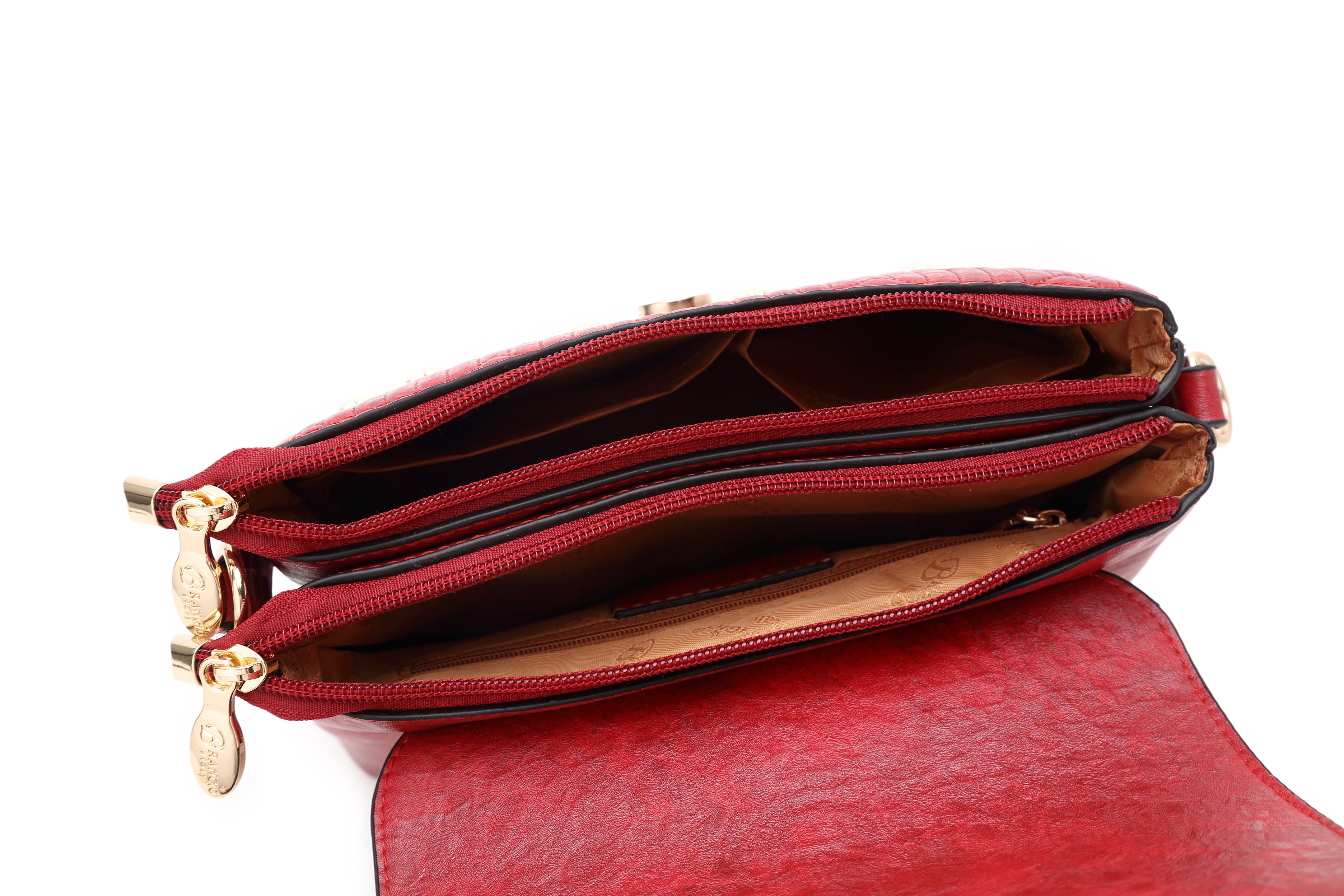 Hearts Handmade Cross-body Fashion Satchel - Brangio Italy Co.