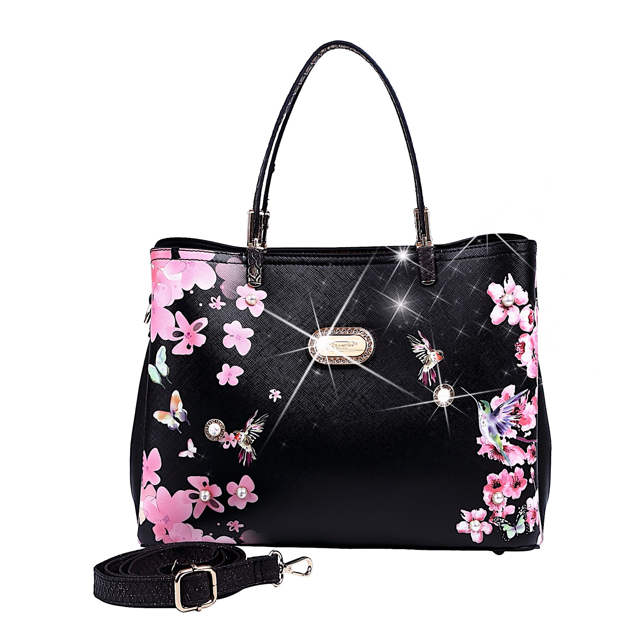 Hummingbird Women's Vintage Sugar Scratch & Stain Resistant Top-Handle Bag - Brangio Italy Co.