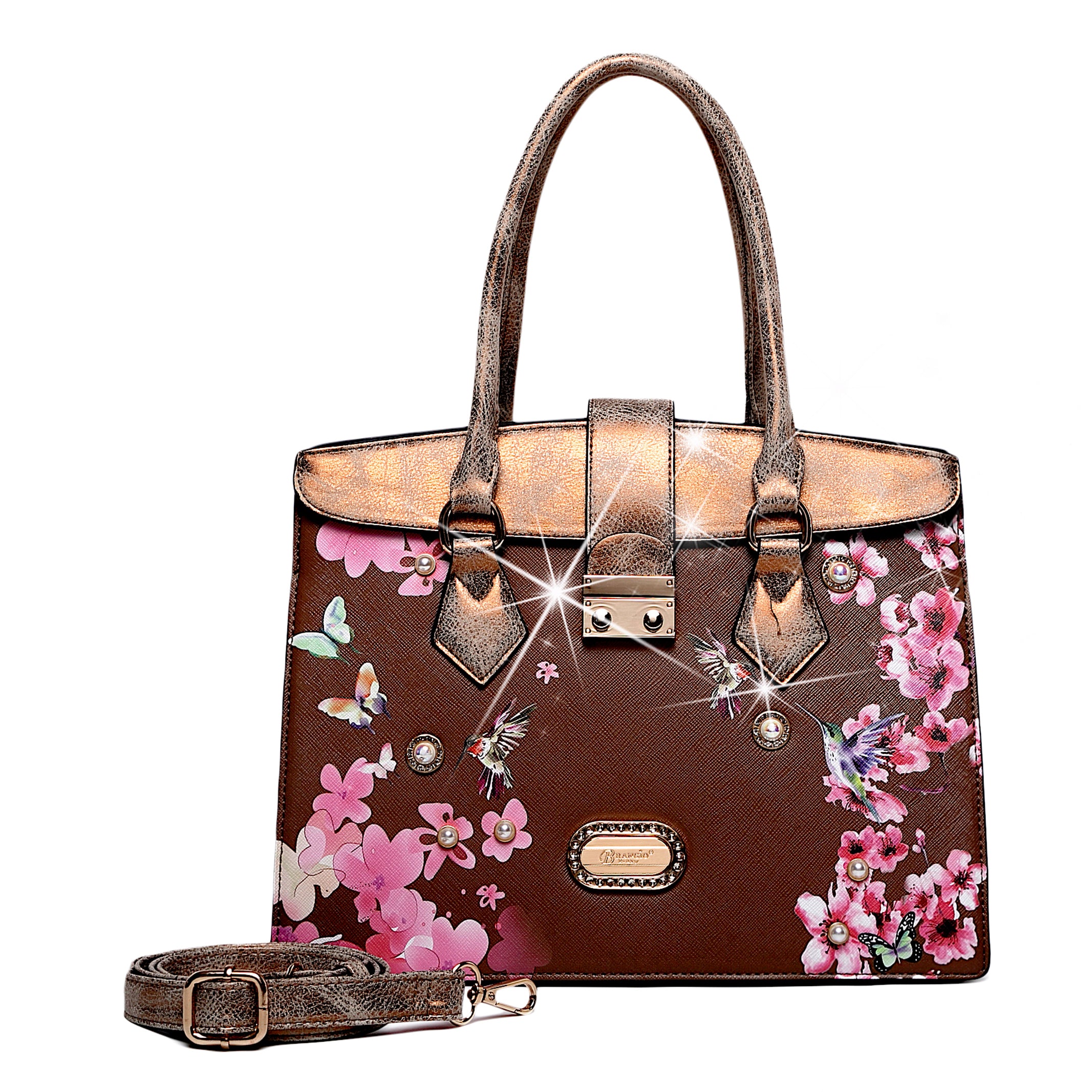 Hummingbird Soar Scratch & Stain Resistant Top-Handle Bag - Brangio Italy Co.