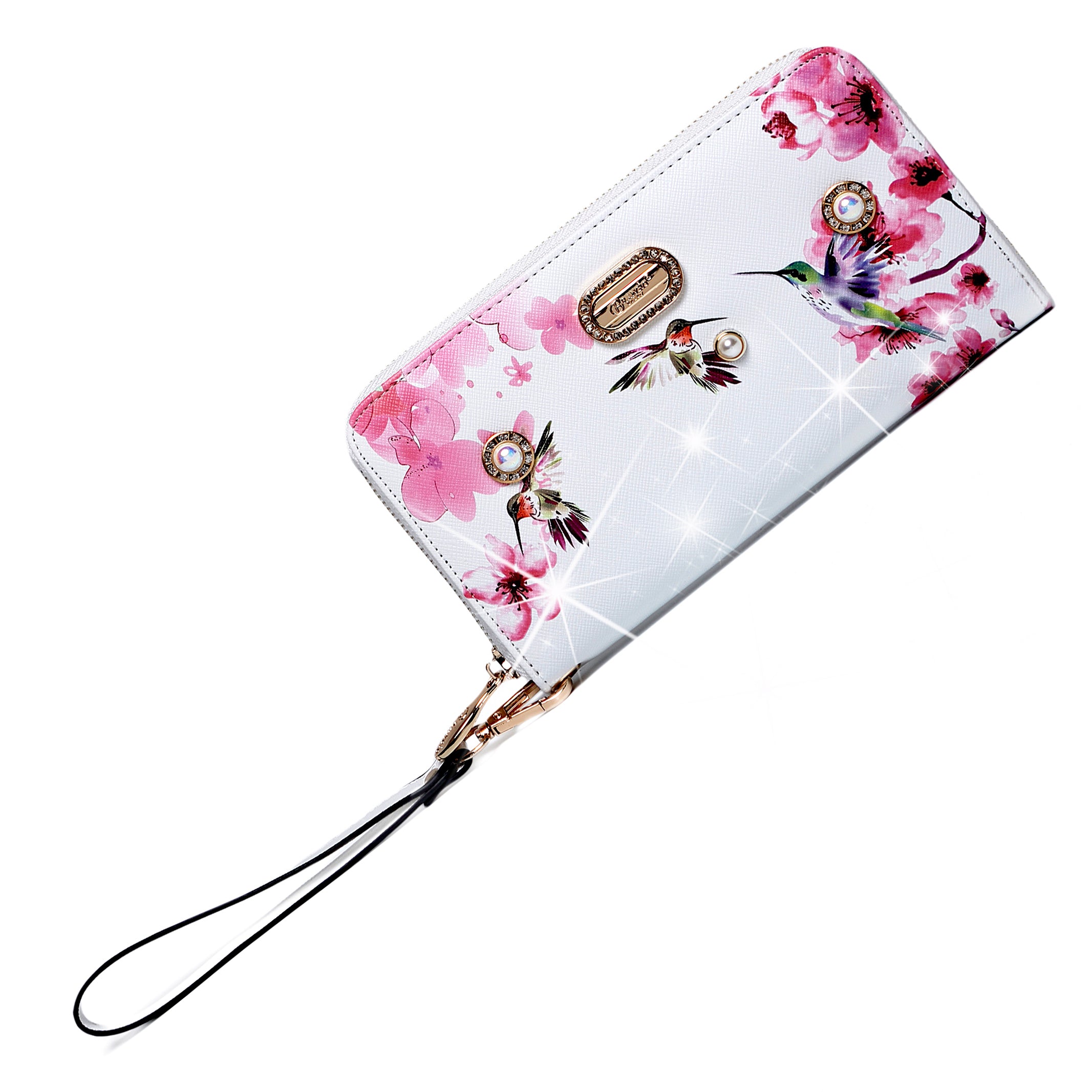 Hummingbird Vintage Wristlet Wallet for Women - Brangio Italy Co.