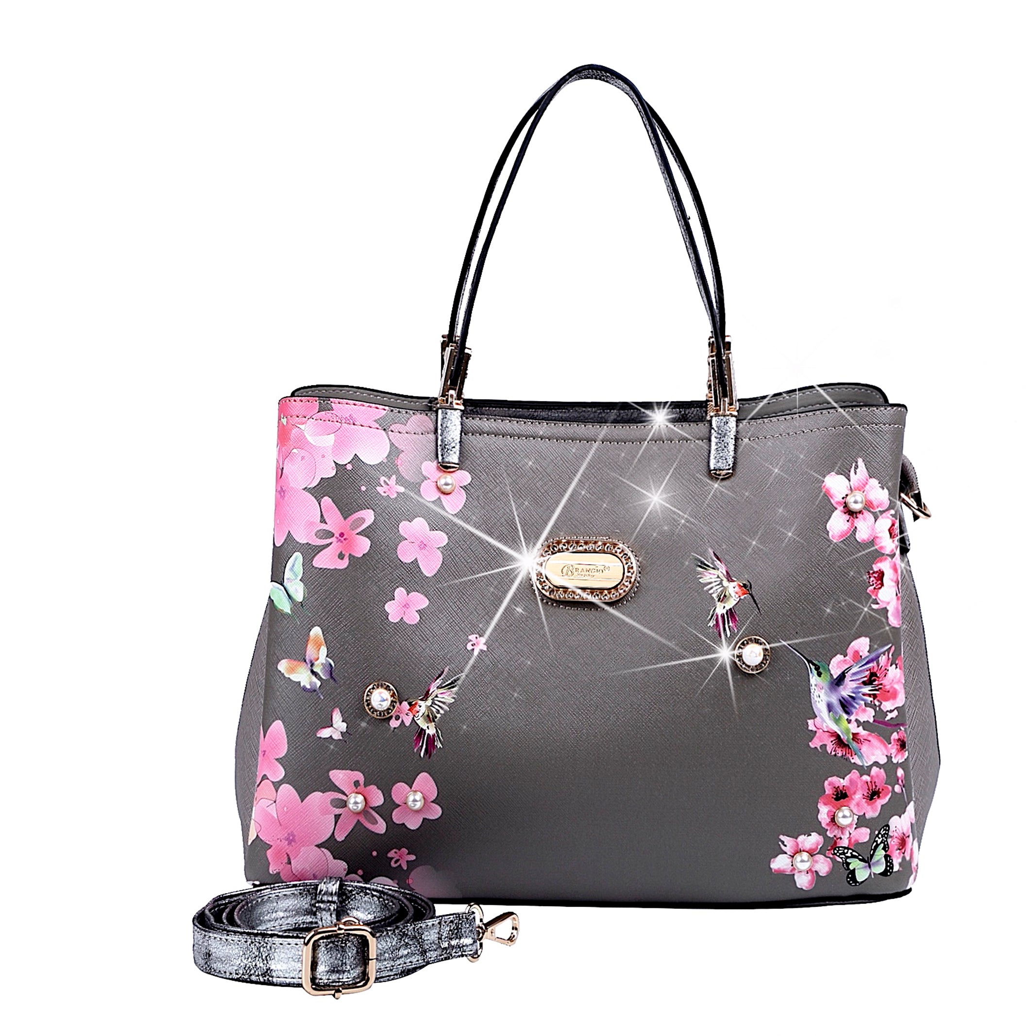 Hummingbird Women's Vintage Sugar Scratch & Stain Resistant Top-Handle Bag - Brangio Italy Co.