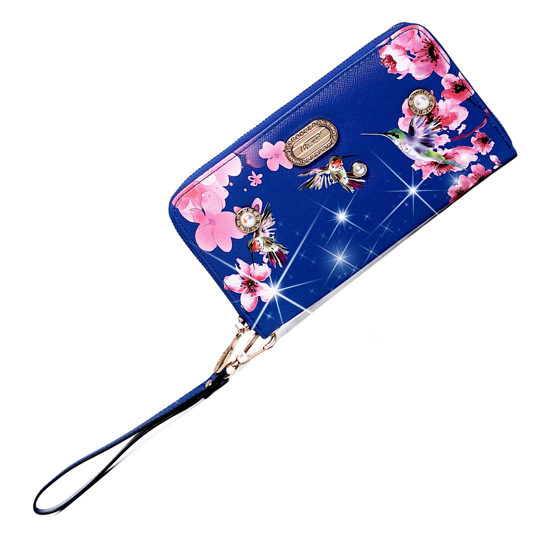 Hummingbird Vintage Wristlet Wallet for Women - Brangio Italy Co.