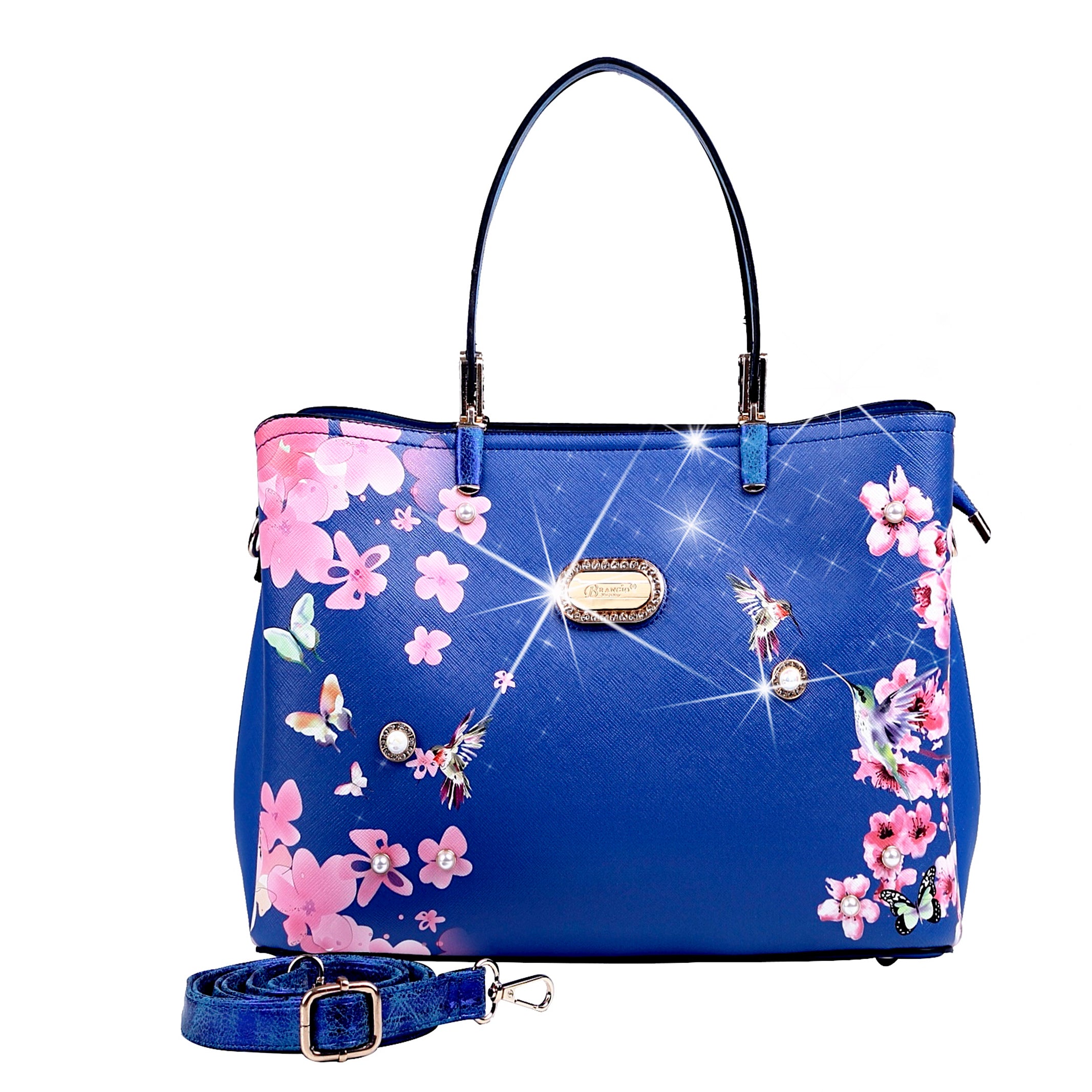 Hummingbird Women's Vintage Sugar Scratch & Stain Resistant Top-Handle Bag - Brangio Italy Co.