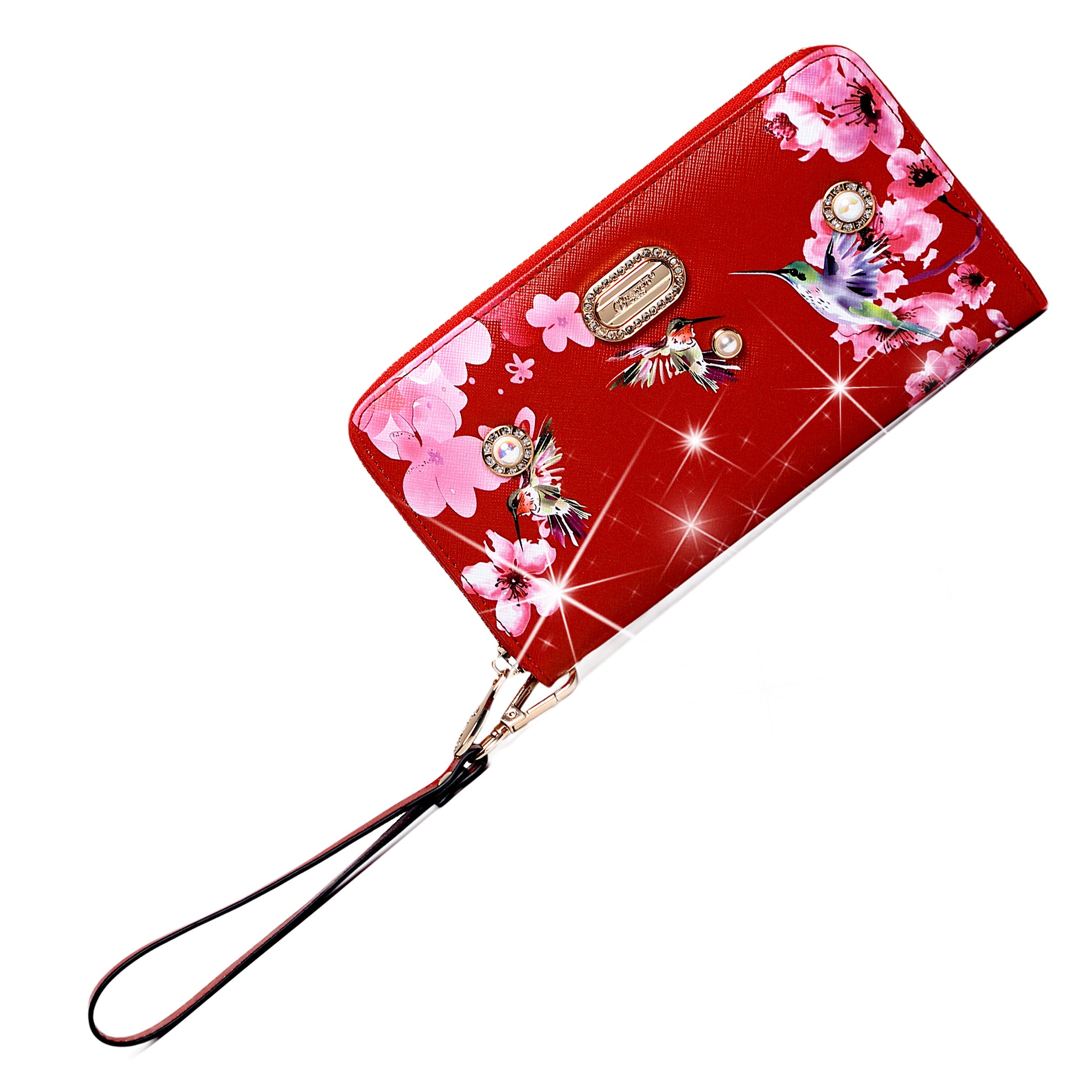 Hummingbird Crystal Laced Vegan Backpack + Wallet