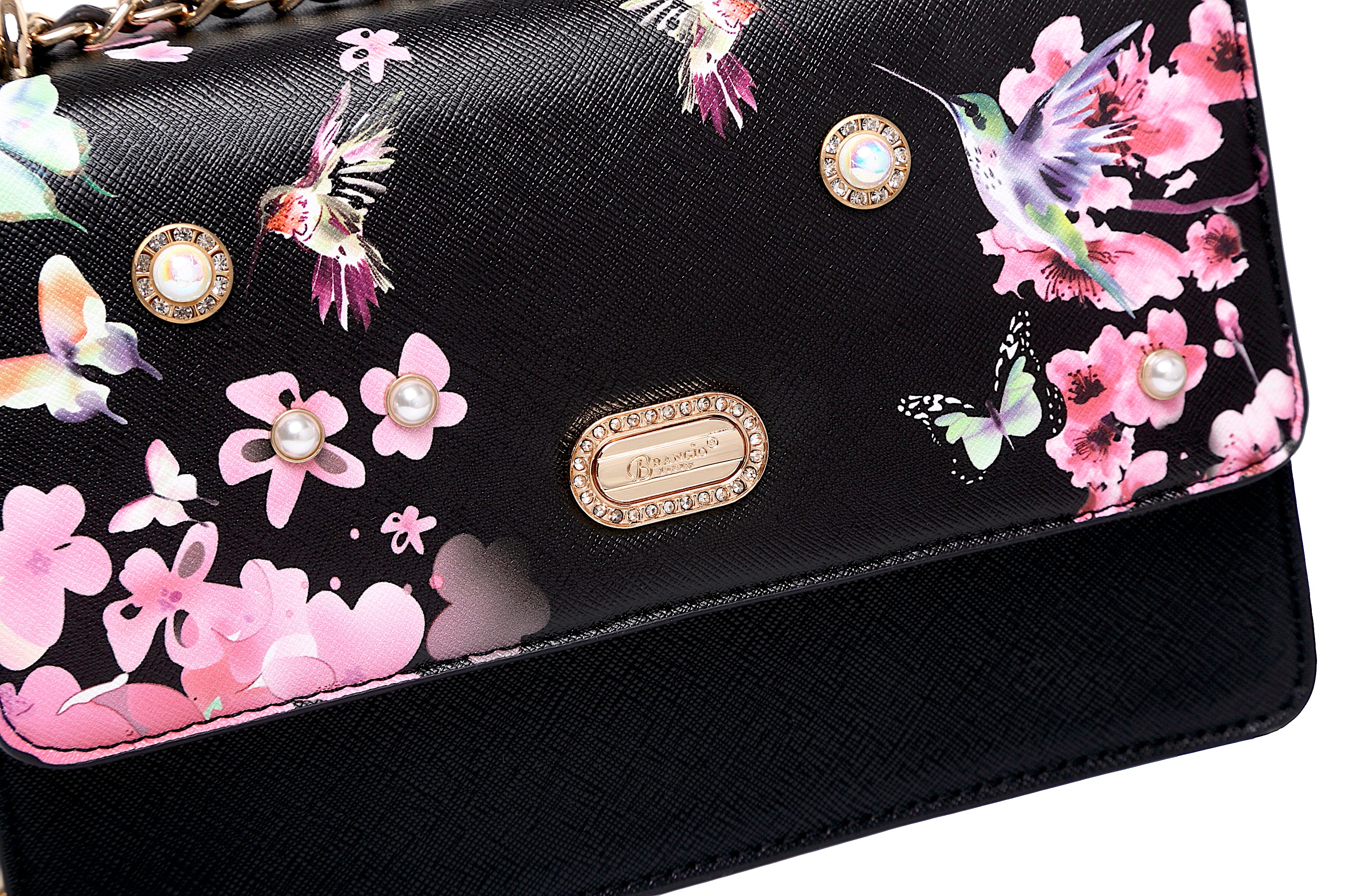 Hummingbird Retro Fashion Stains & Damage Resistant Crossbody Clutch - Brangio Italy Co.