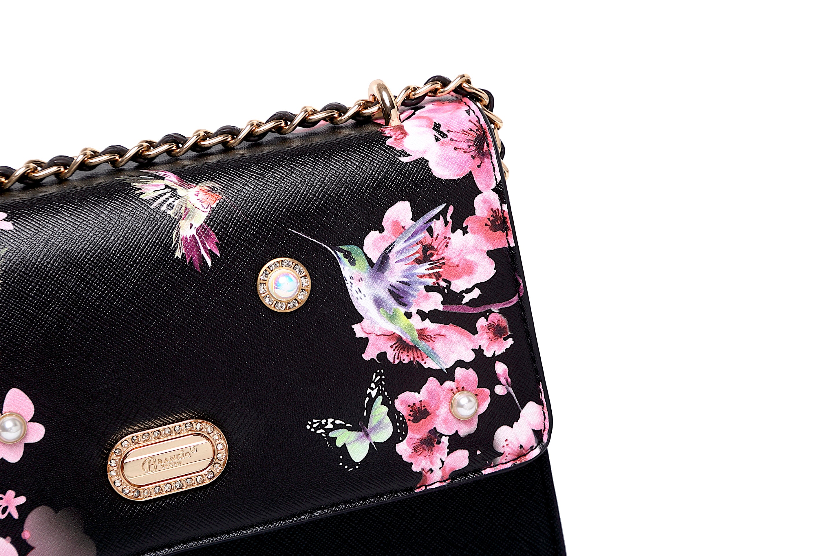 Hummingbird Retro Fashion Stains & Damage Resistant Crossbody Clutch - Brangio Italy Co.