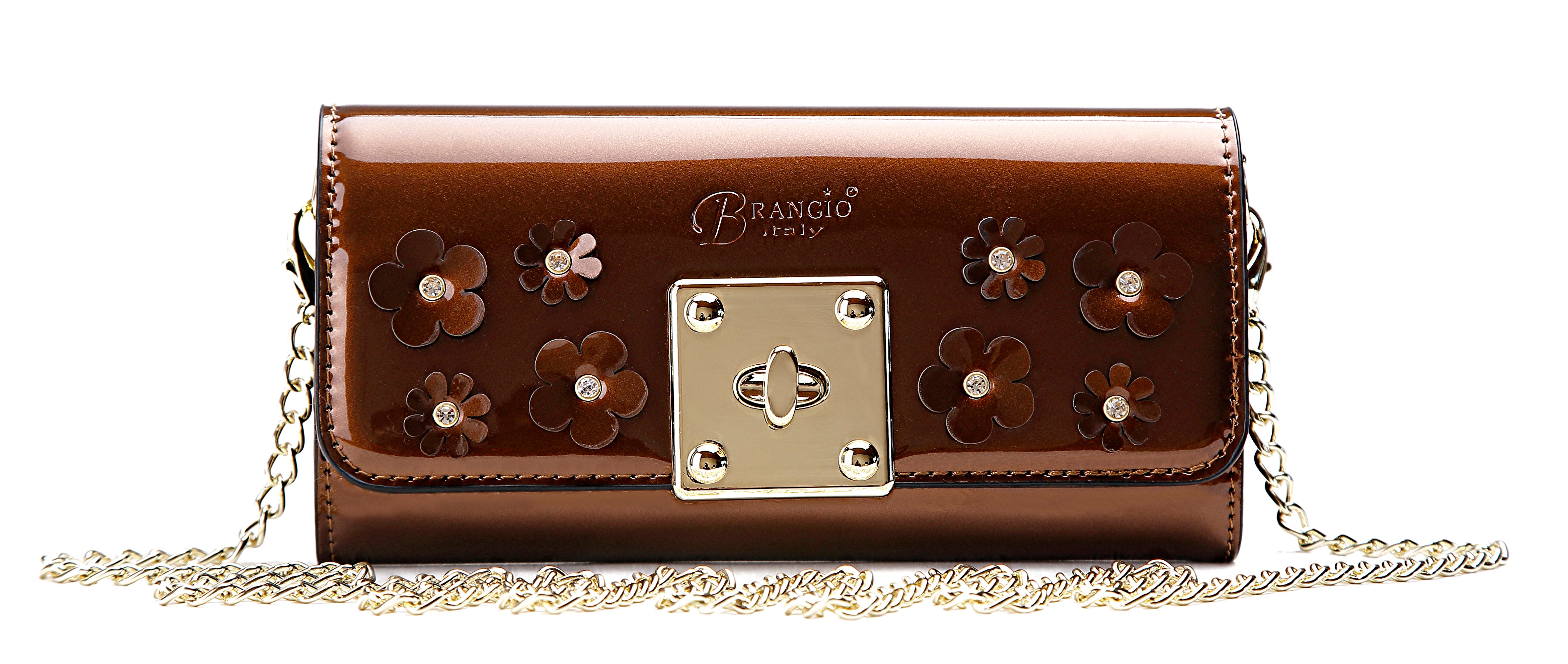 Floral Sparx Clutch Wallet with Phone Holder Handbag Clutch - Brangio Italy Co.