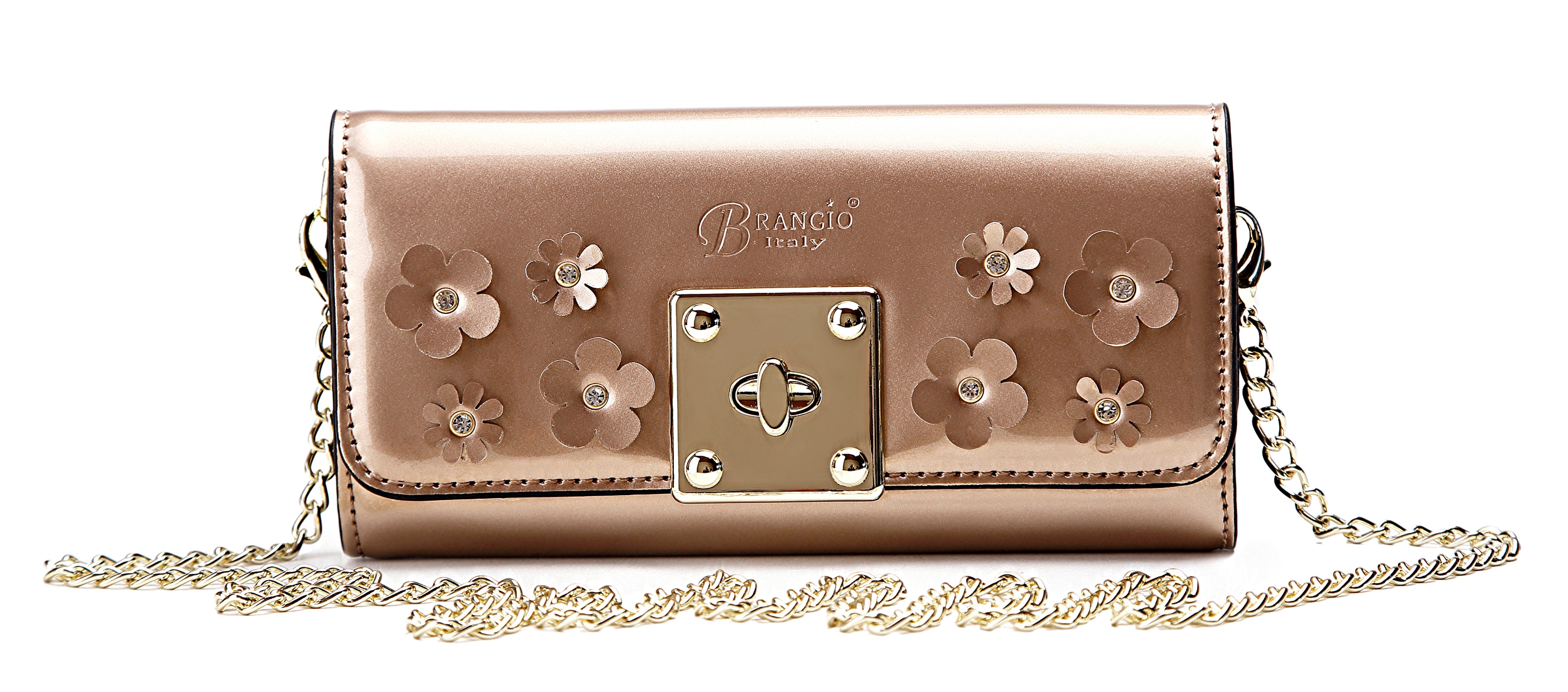 Floral Sparx Clutch Wallet with Phone Holder Handbag Clutch - Brangio Italy Co.