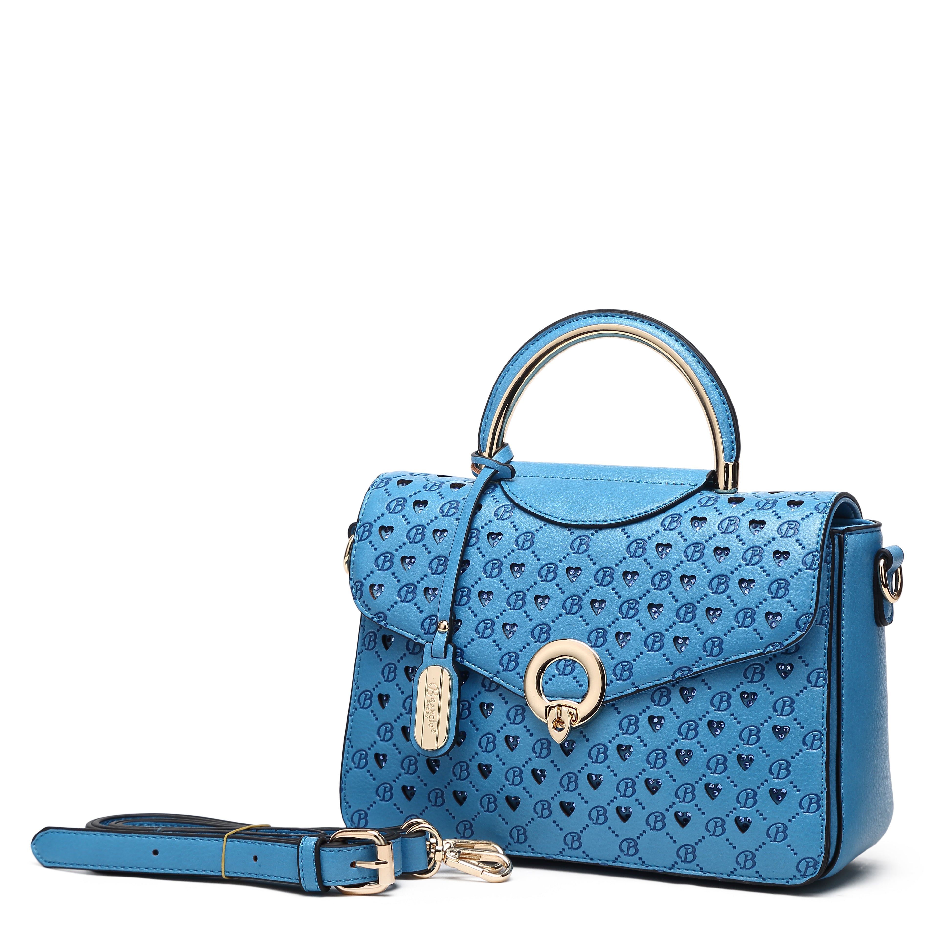 Millionaire Gem Crystal Engraved Crossbody Evening Bag - Brangio Italy Collections