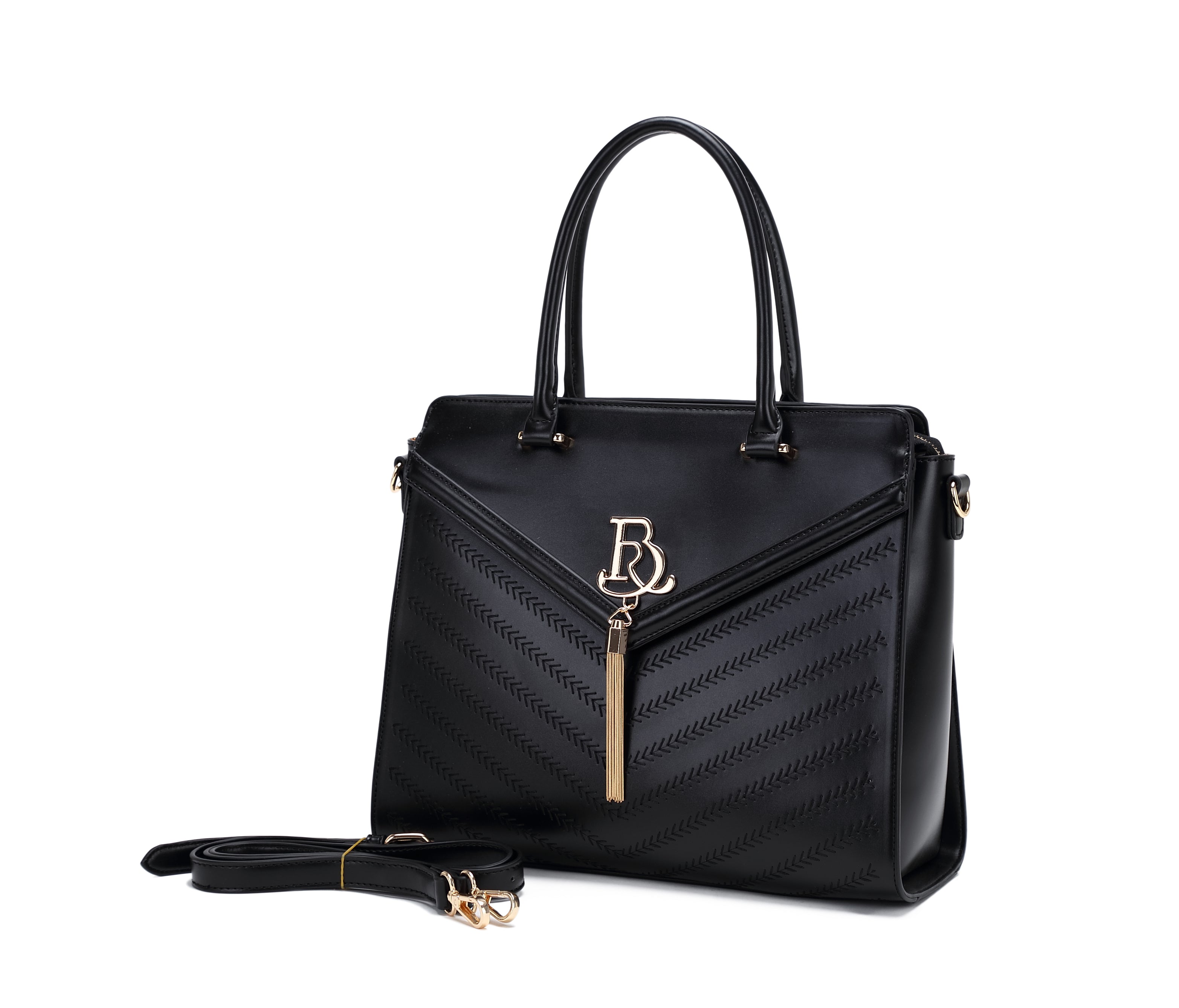 Brangio Italy Structured Satchel Handbag – Elegant Top Handle Crossbody Purse