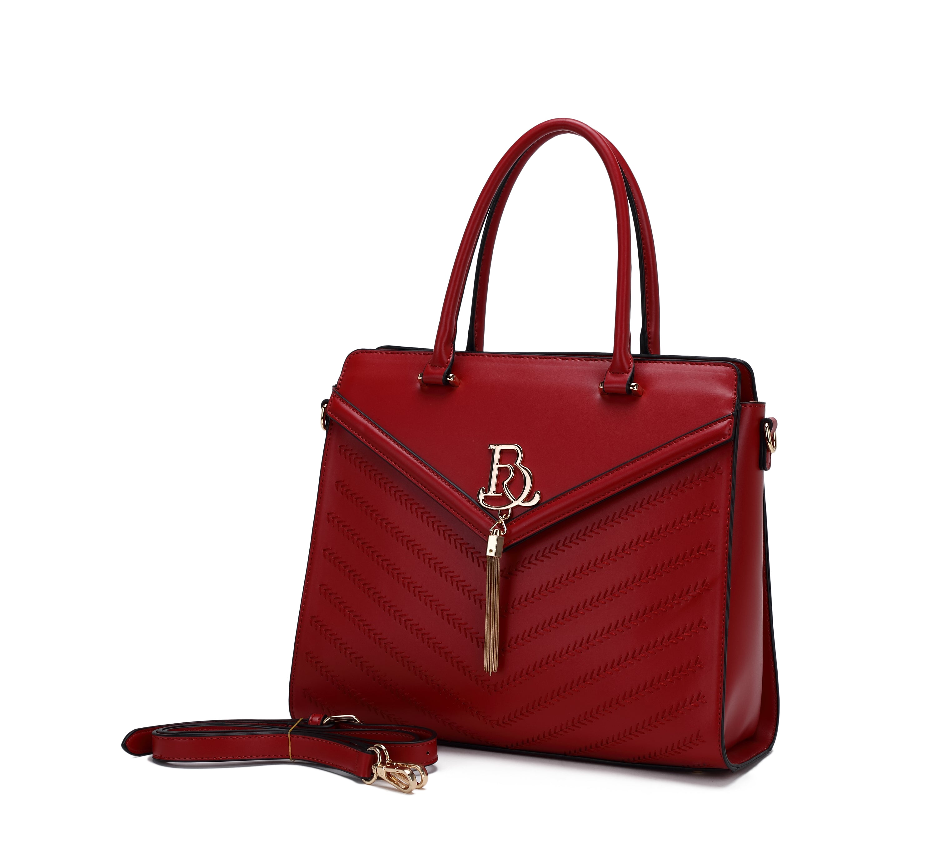 Brangio Italy Structured Satchel Handbag – Elegant Top Handle Crossbody Purse