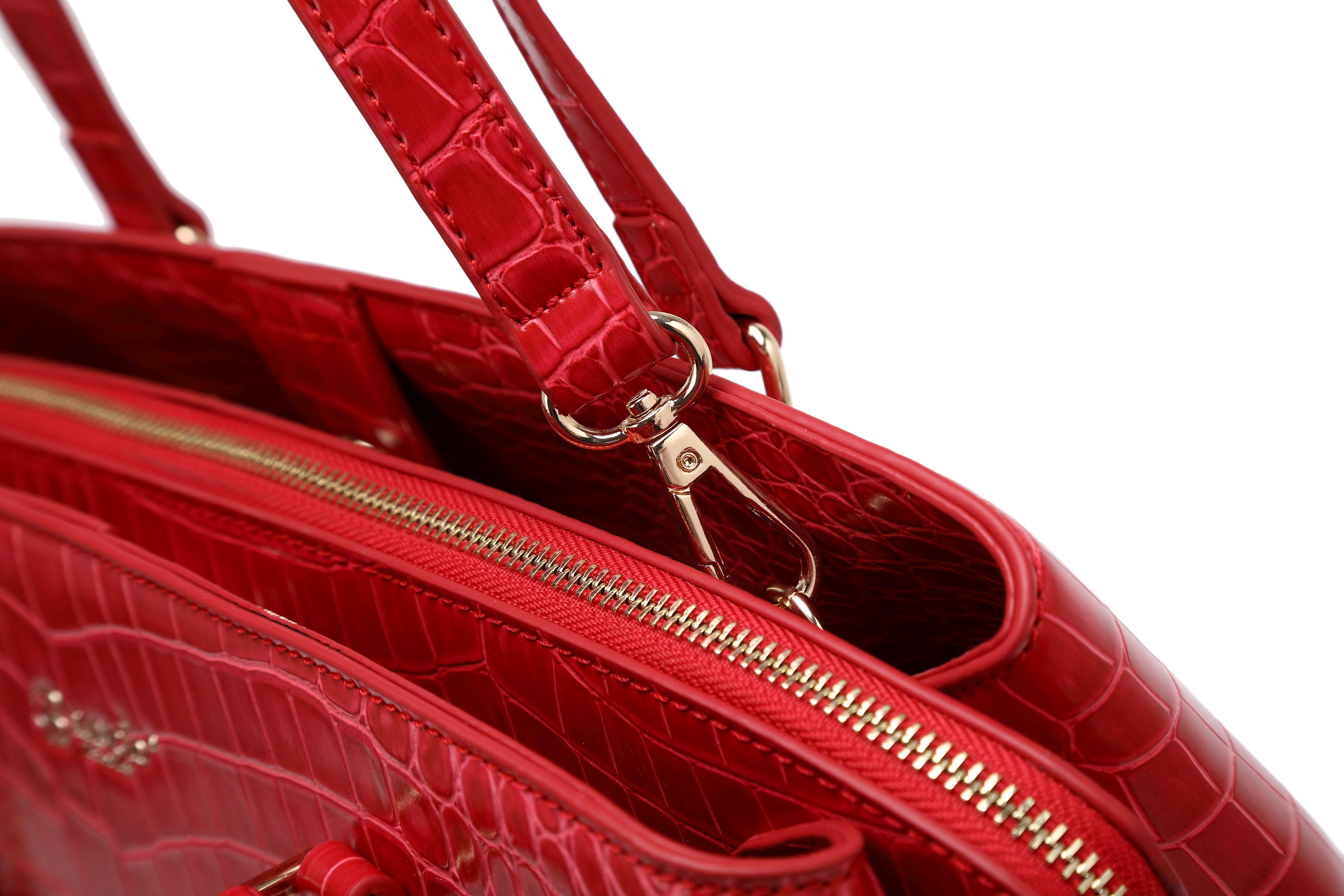 Brangio Luxe Croc-Embossed Tote Bag