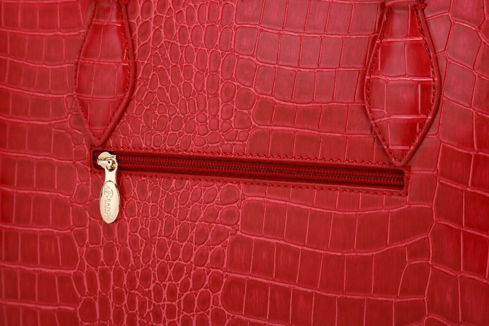 Brangio Luxe Croc-Embossed Tote Bag