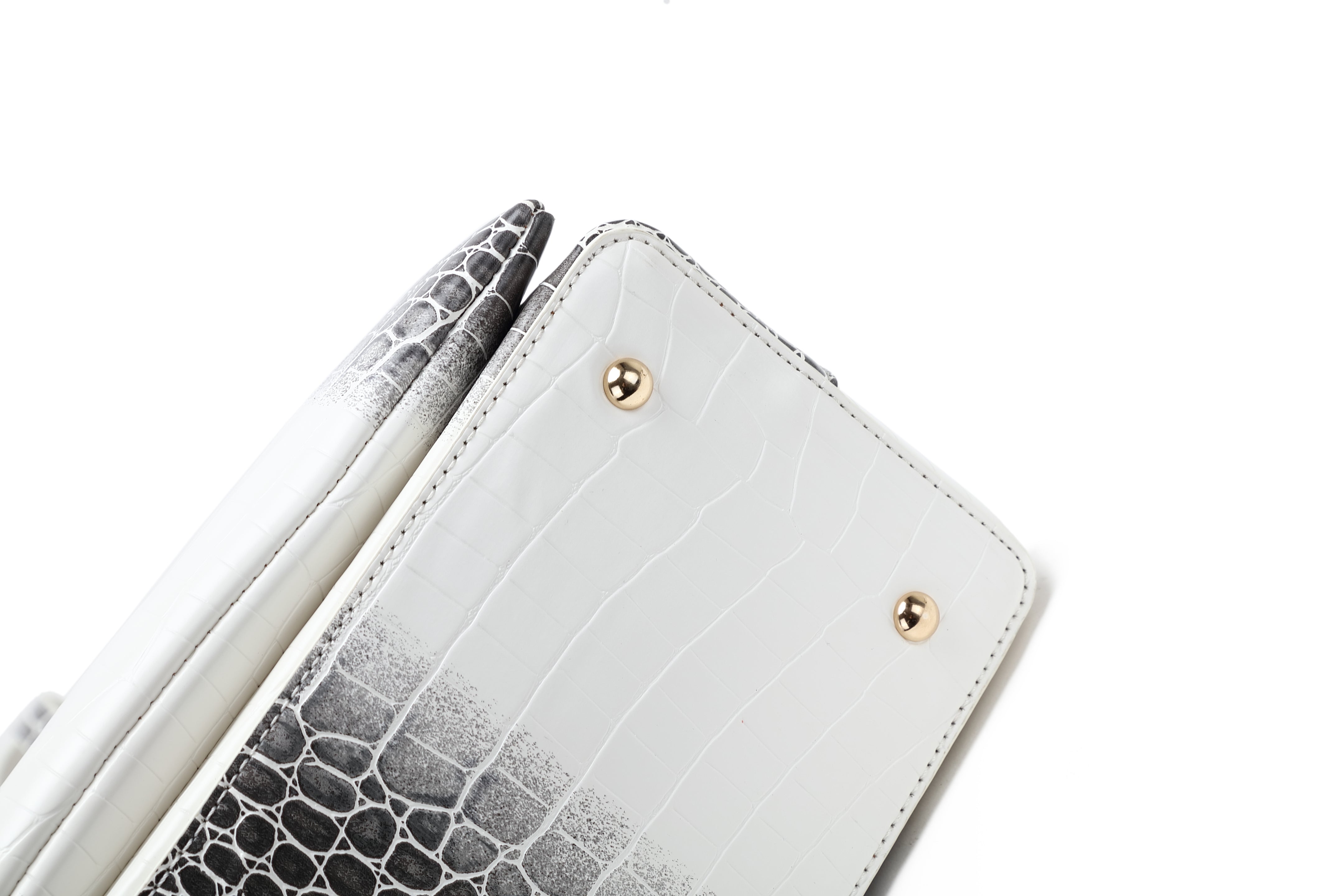 Brangio Croc-Embossed Convertible Backpack