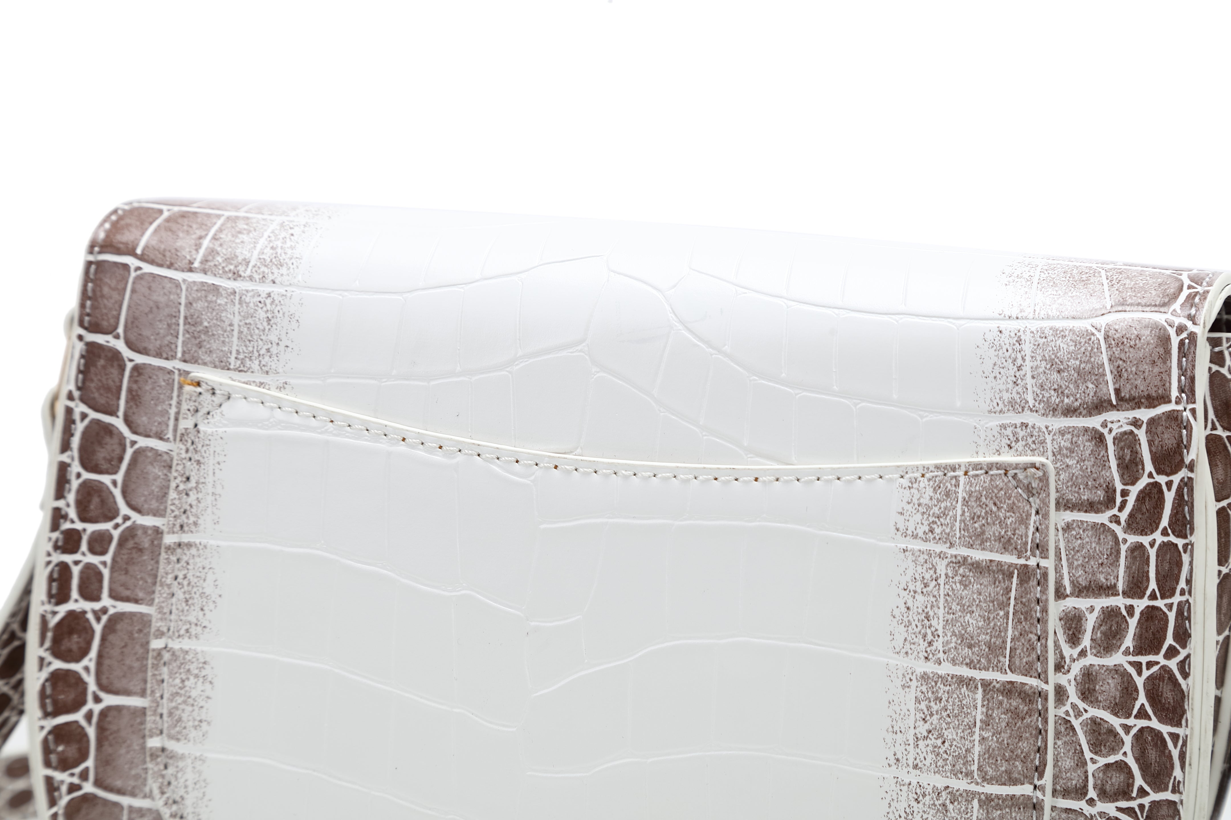 Brangio Croc-Embossed Crossbody Bag