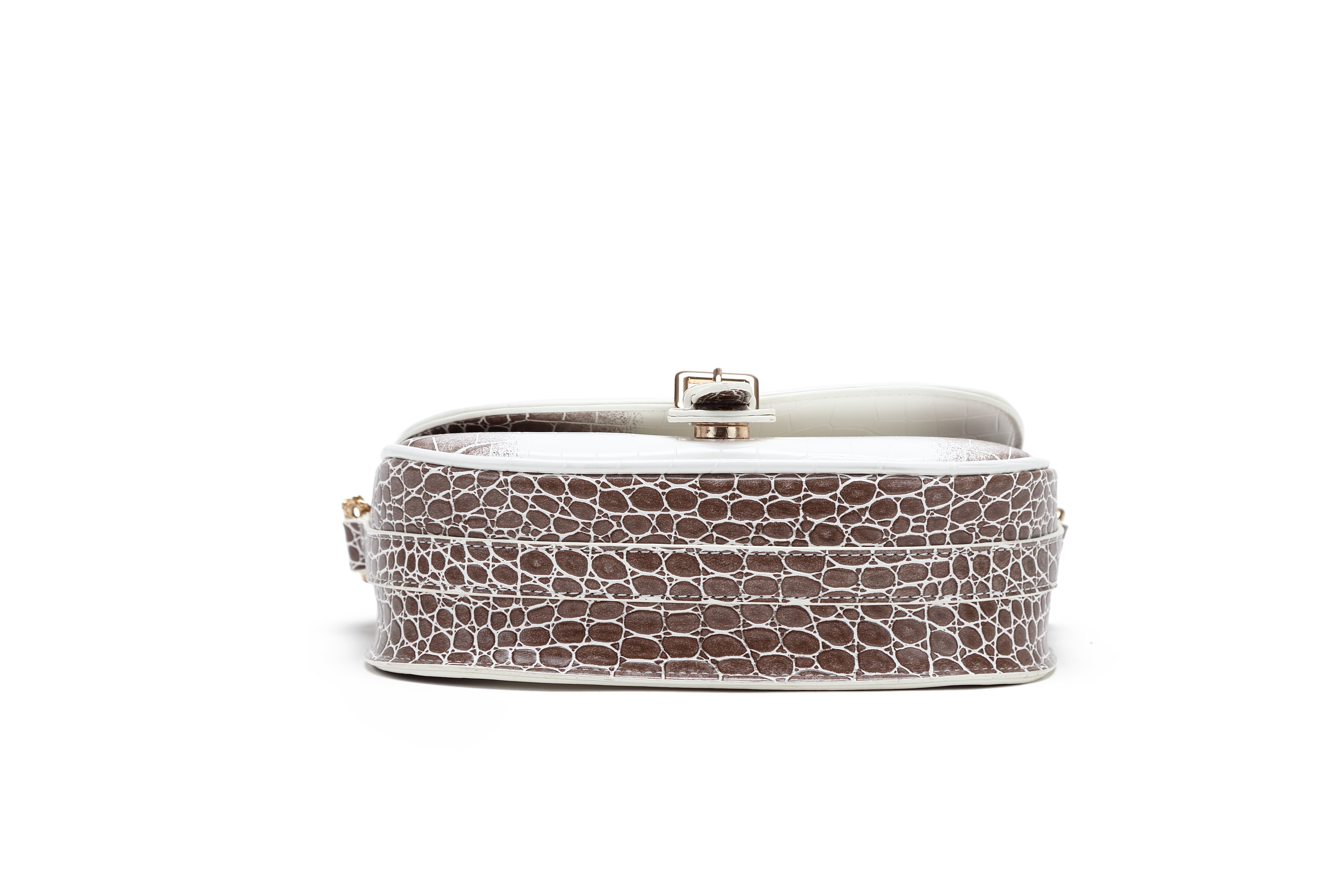 Brangio Croc-Embossed Crossbody Bag