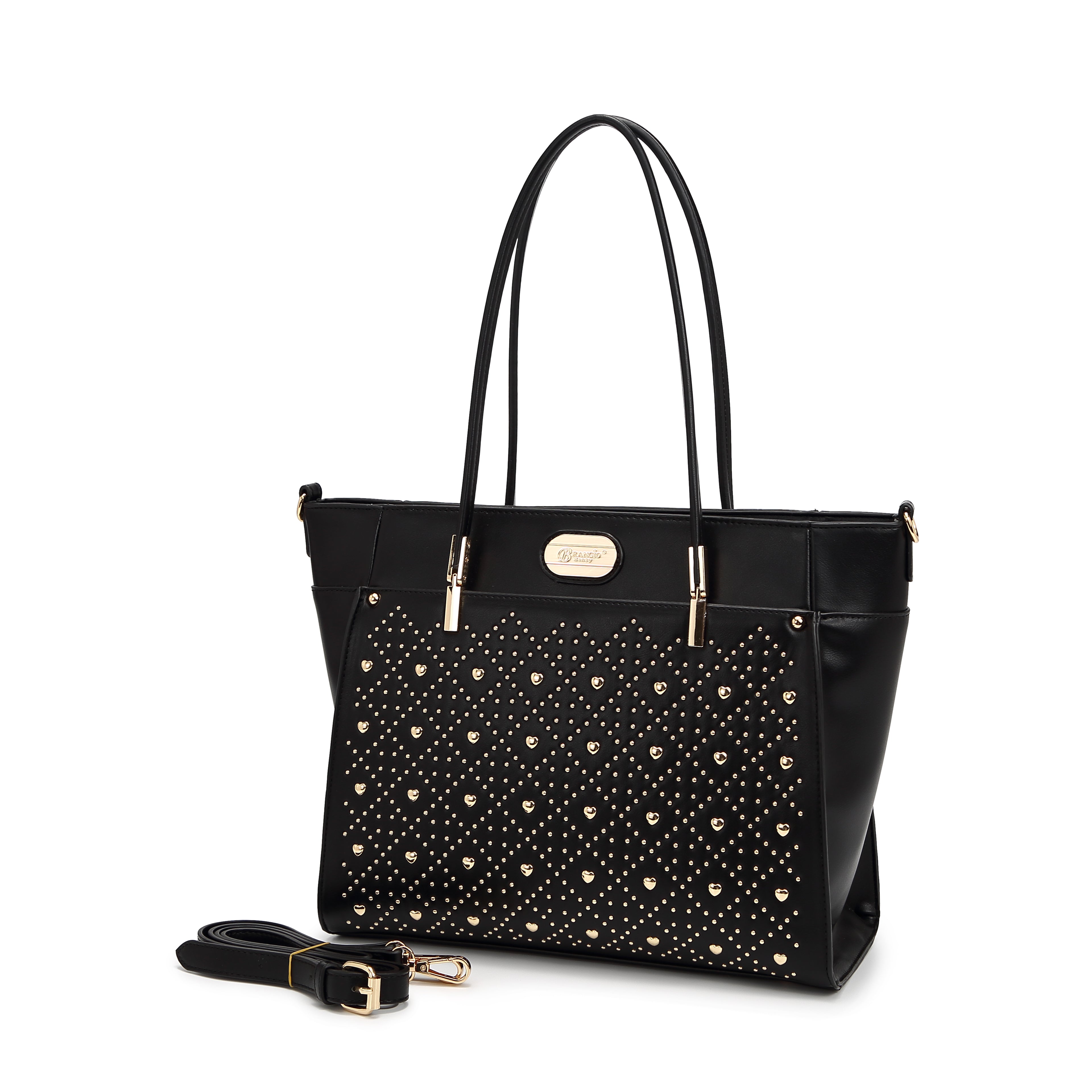 Brangio Italy Luxe Heart Love Lightning Tote Bag