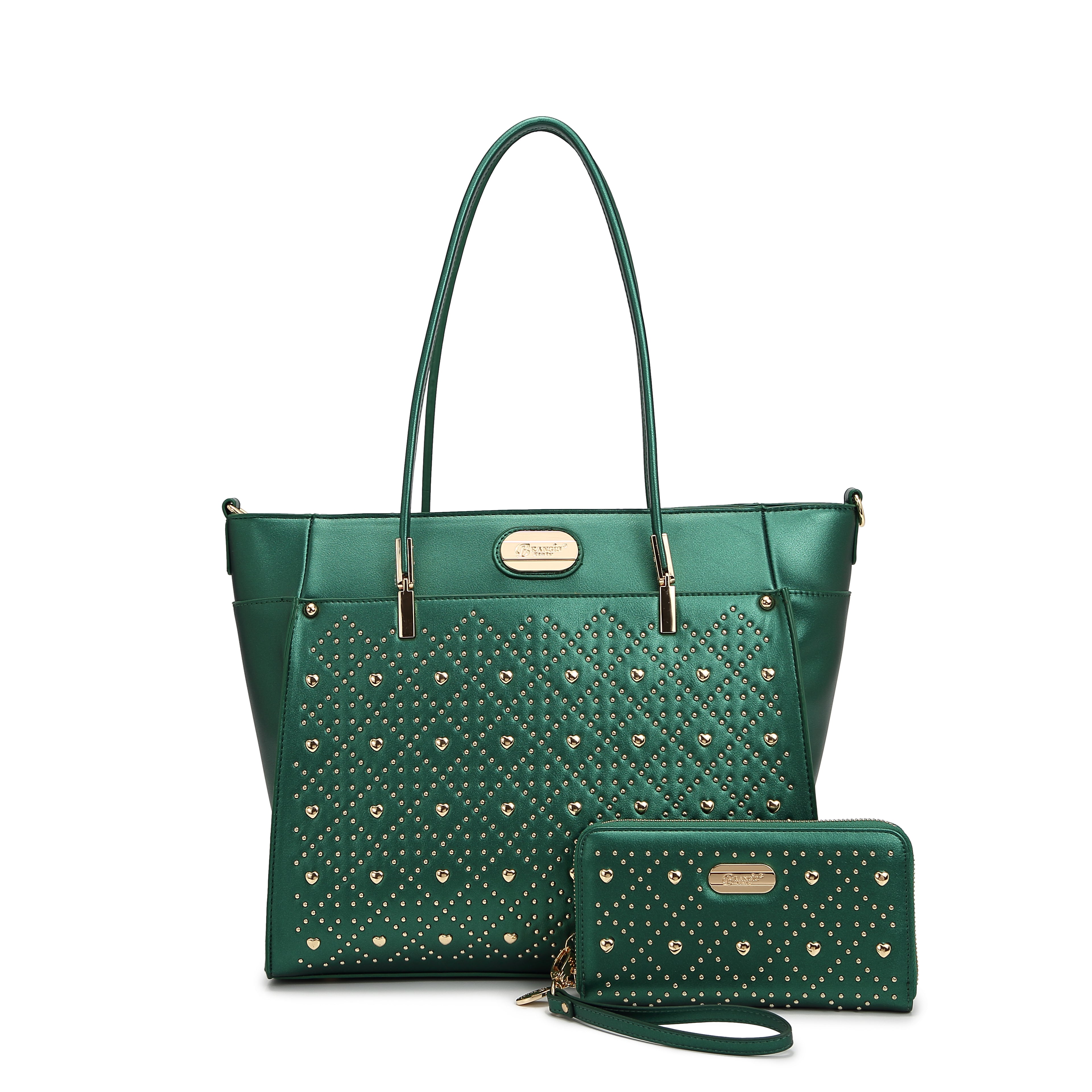 Brangio Italy Luxe Heart Love Lightning Tote Bag