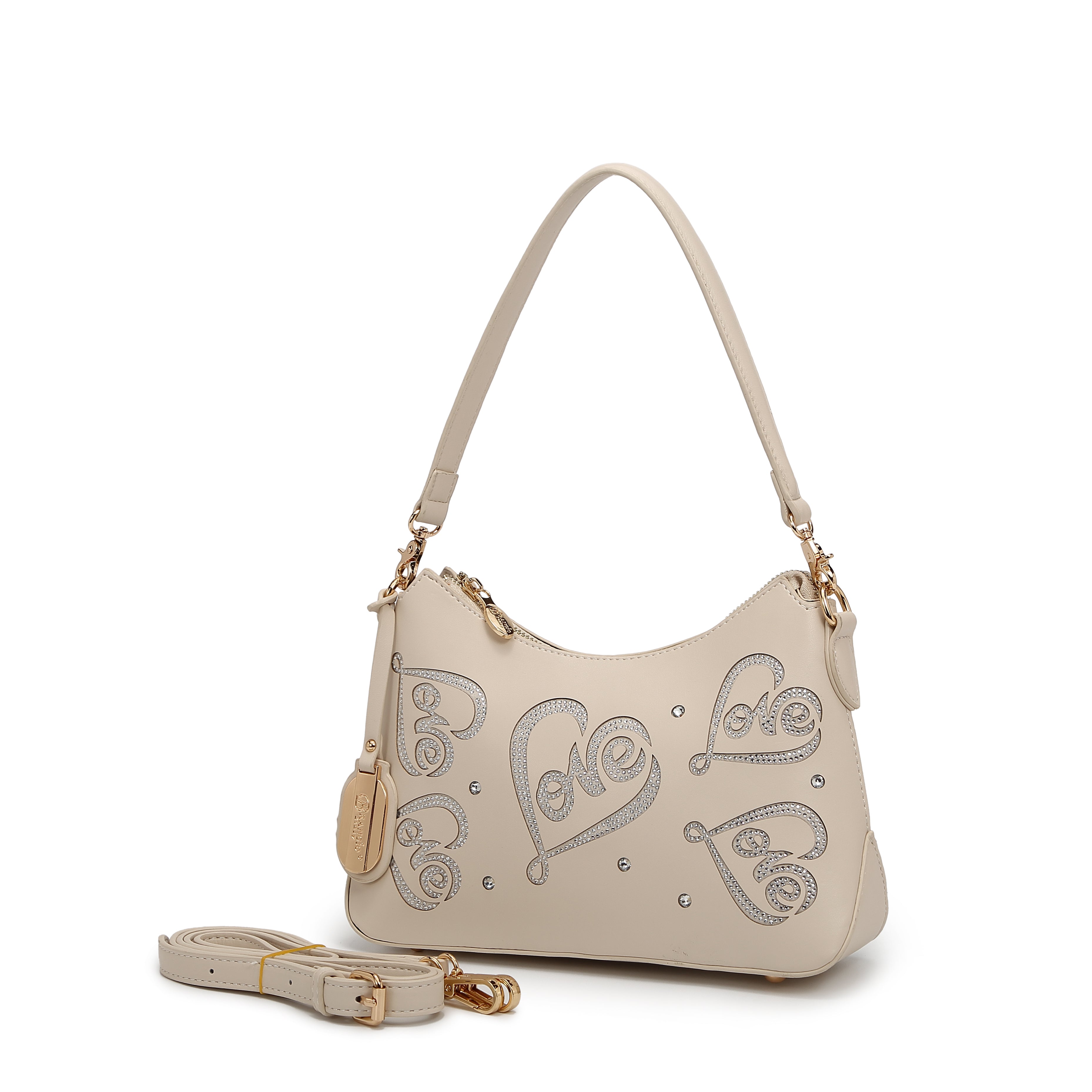 Brangio Elegant Love-Embellished Handbag