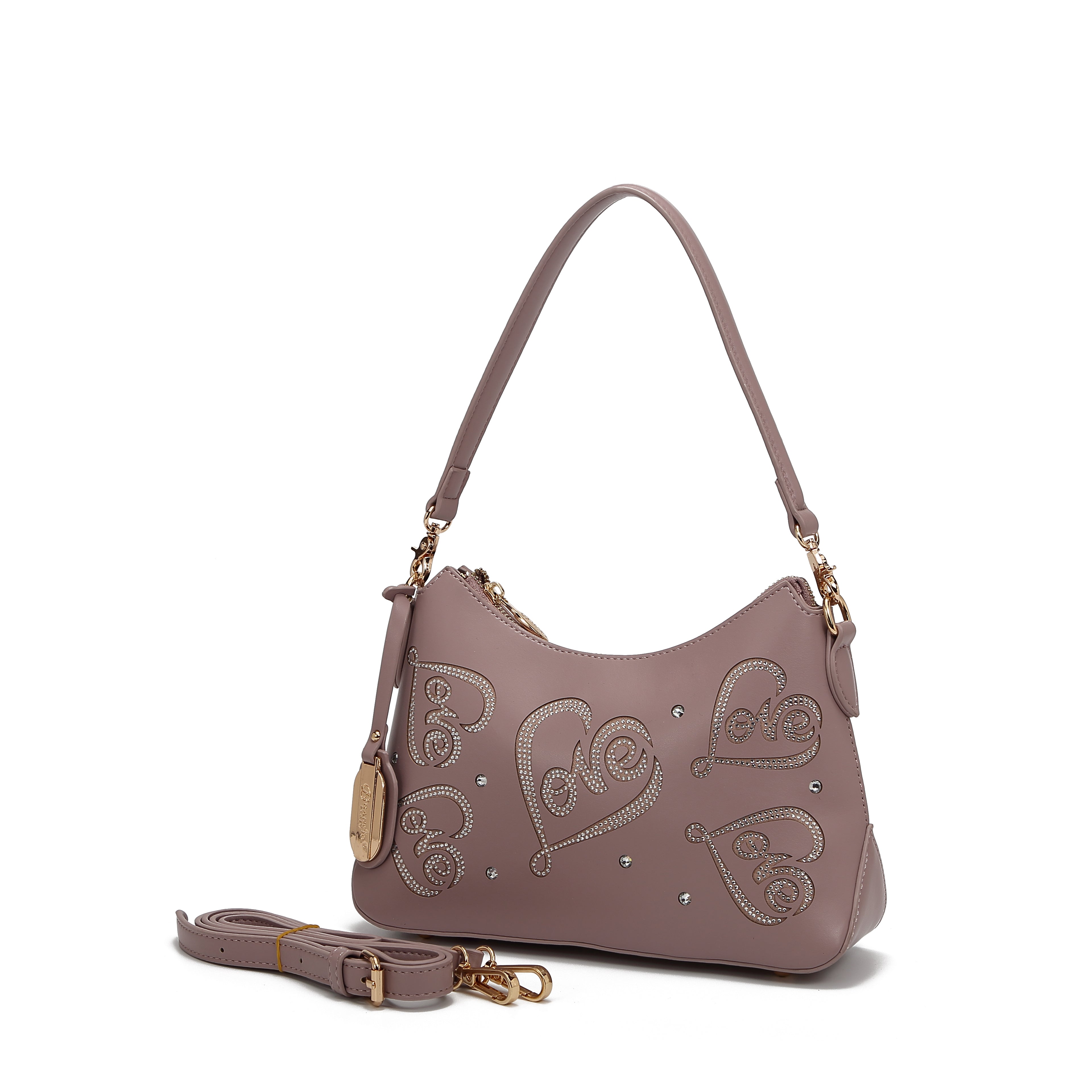Brangio Elegant Love-Embellished Handbag