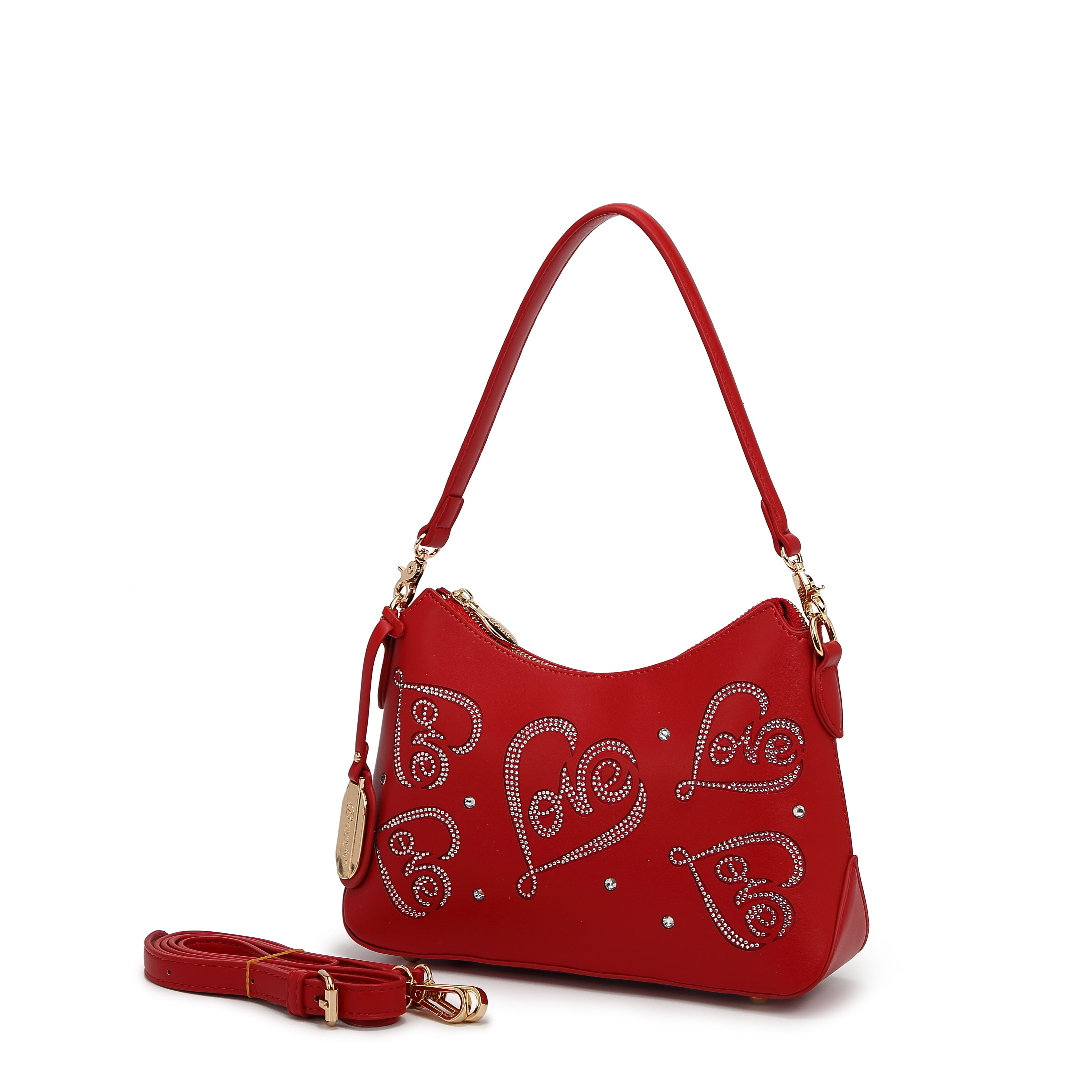 Brangio Elegant Love-Embellished Handbag
