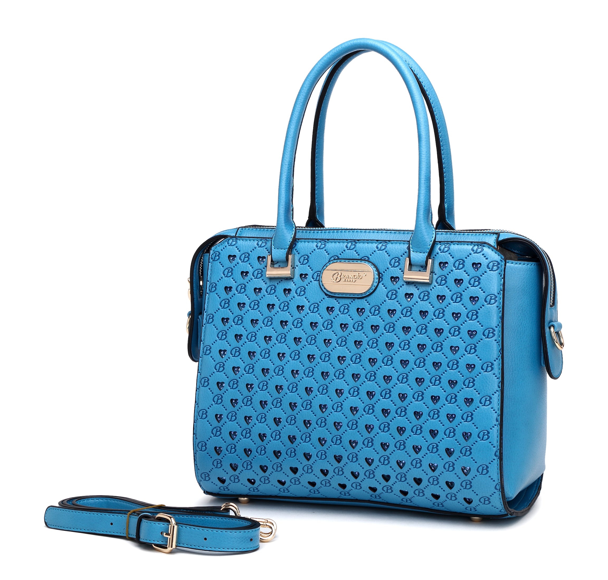 Millionaire Double Layer Crystal Engraved Matte Satchel - Brangio Italy Collections