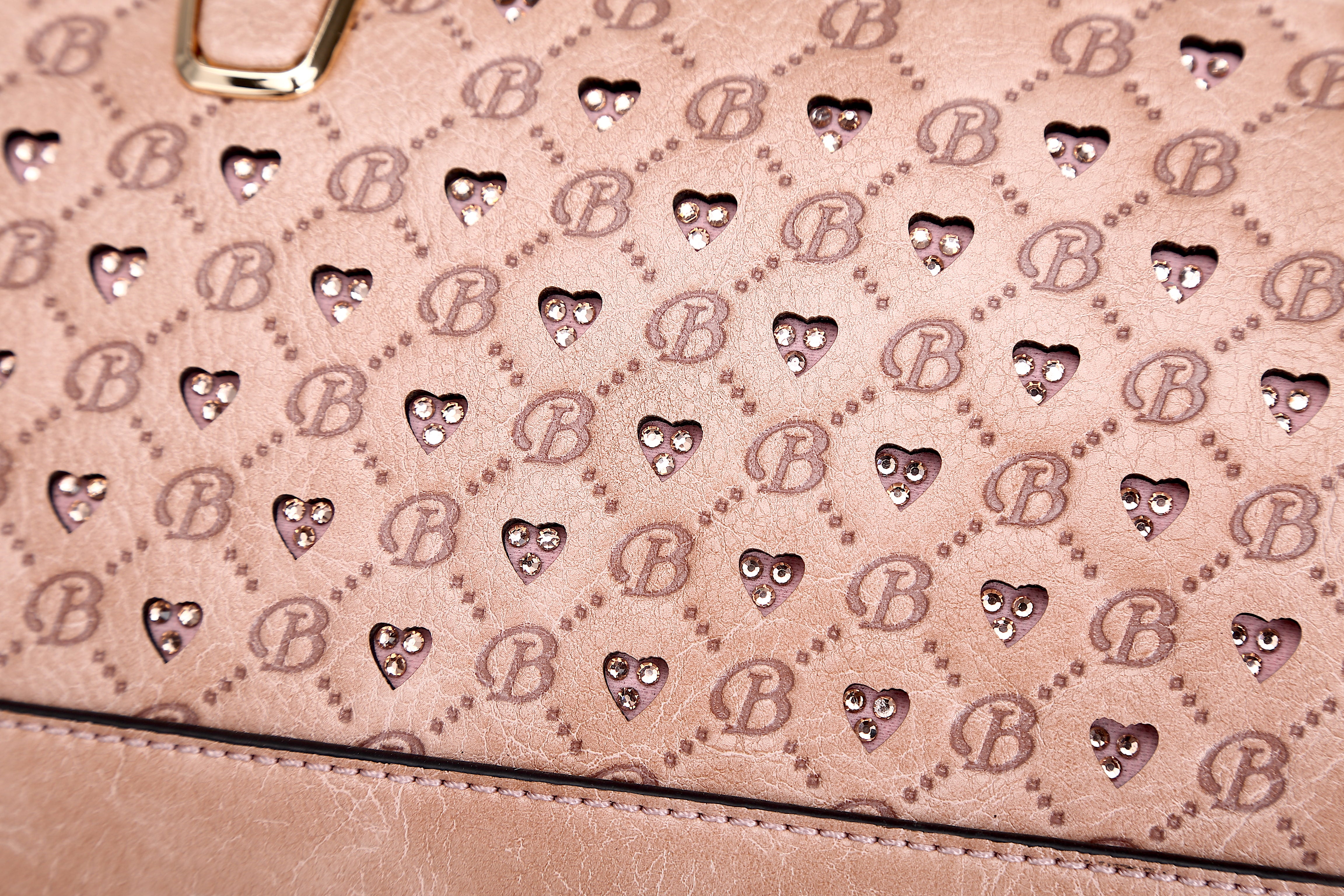 Millionaire Goddess Double Layer Crystal Engraved Dome Satchel - Brangio Italy Collections