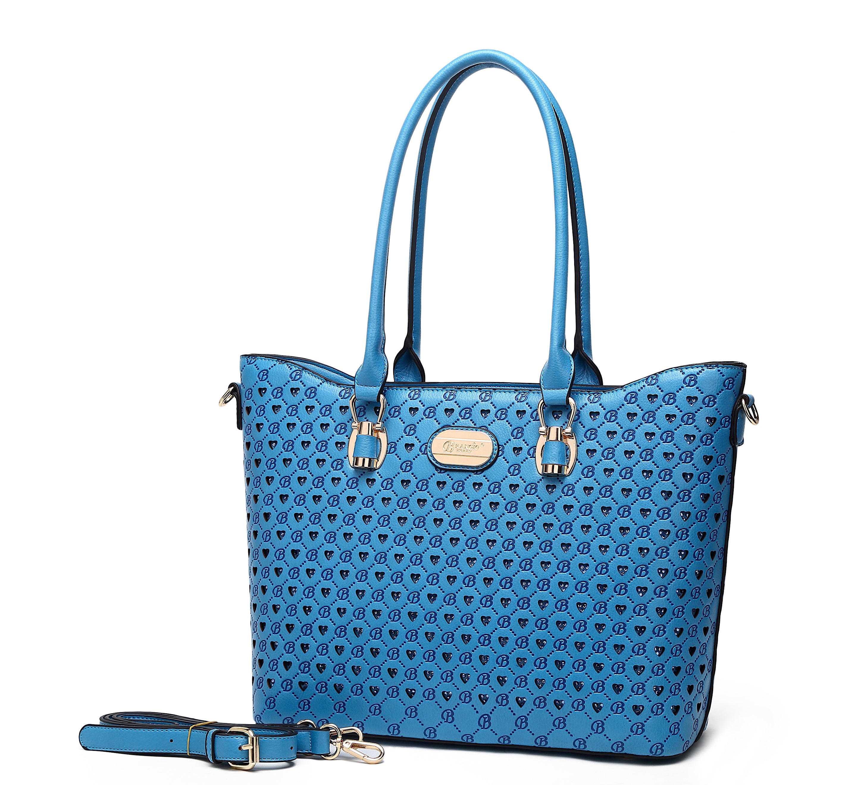 Millionaire Queen Double Layer Crystal Engraved Tote - Brangio Italy Collections