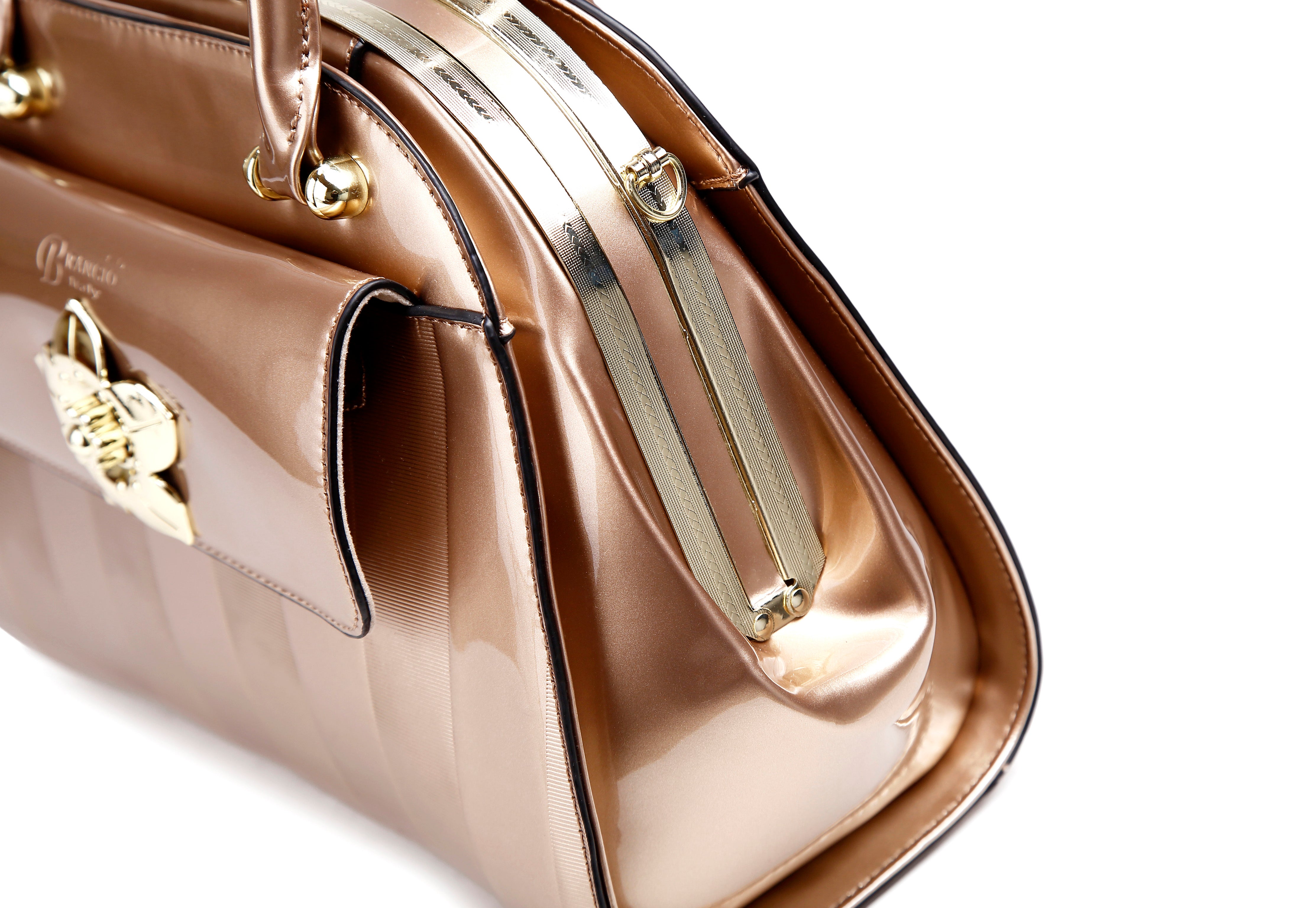 Floral Accent High-end Fashion Purses and Handbags - Brangio Italy Co.