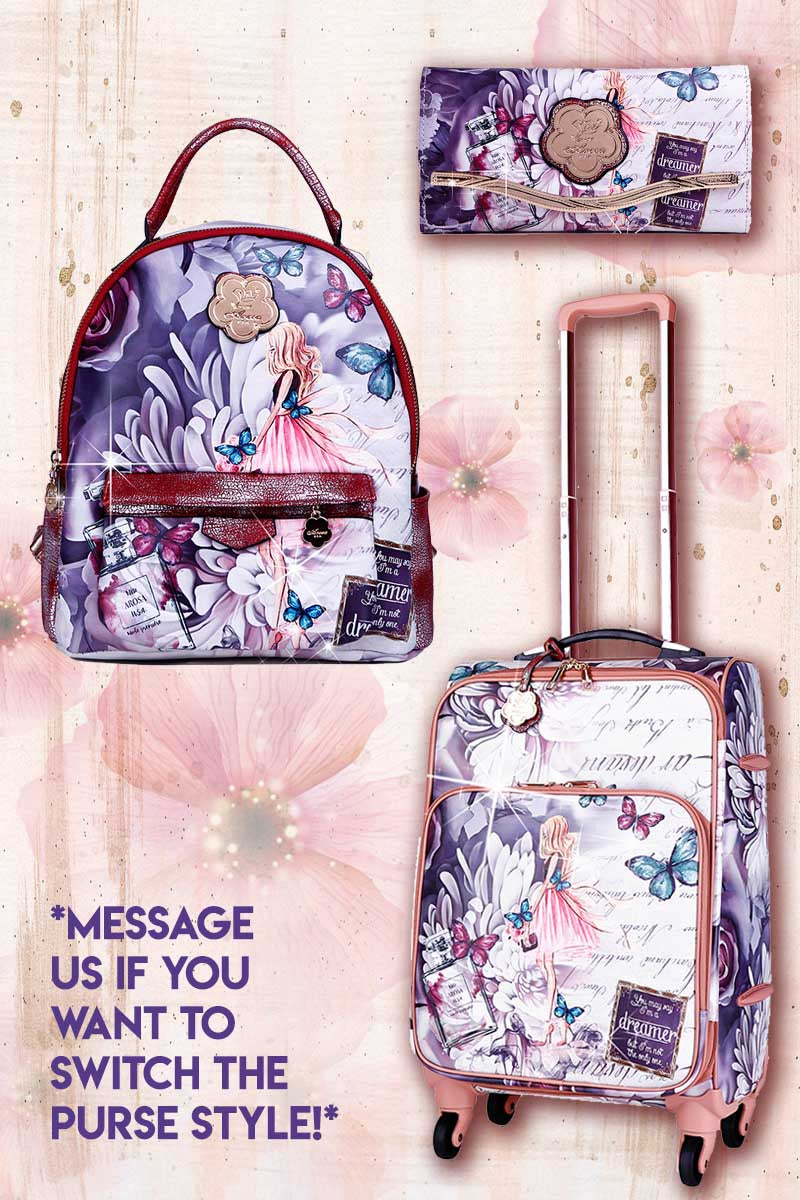 Dreamerz 3PC Set | Backpack & Travel Carry On Bags for Women - Brangio Italy Co.