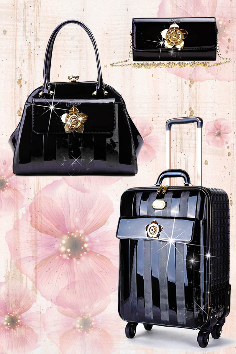 Floral Accent 3PC Set | Travel Bag Deal for Women Signature Set - Brangio Italy Co.