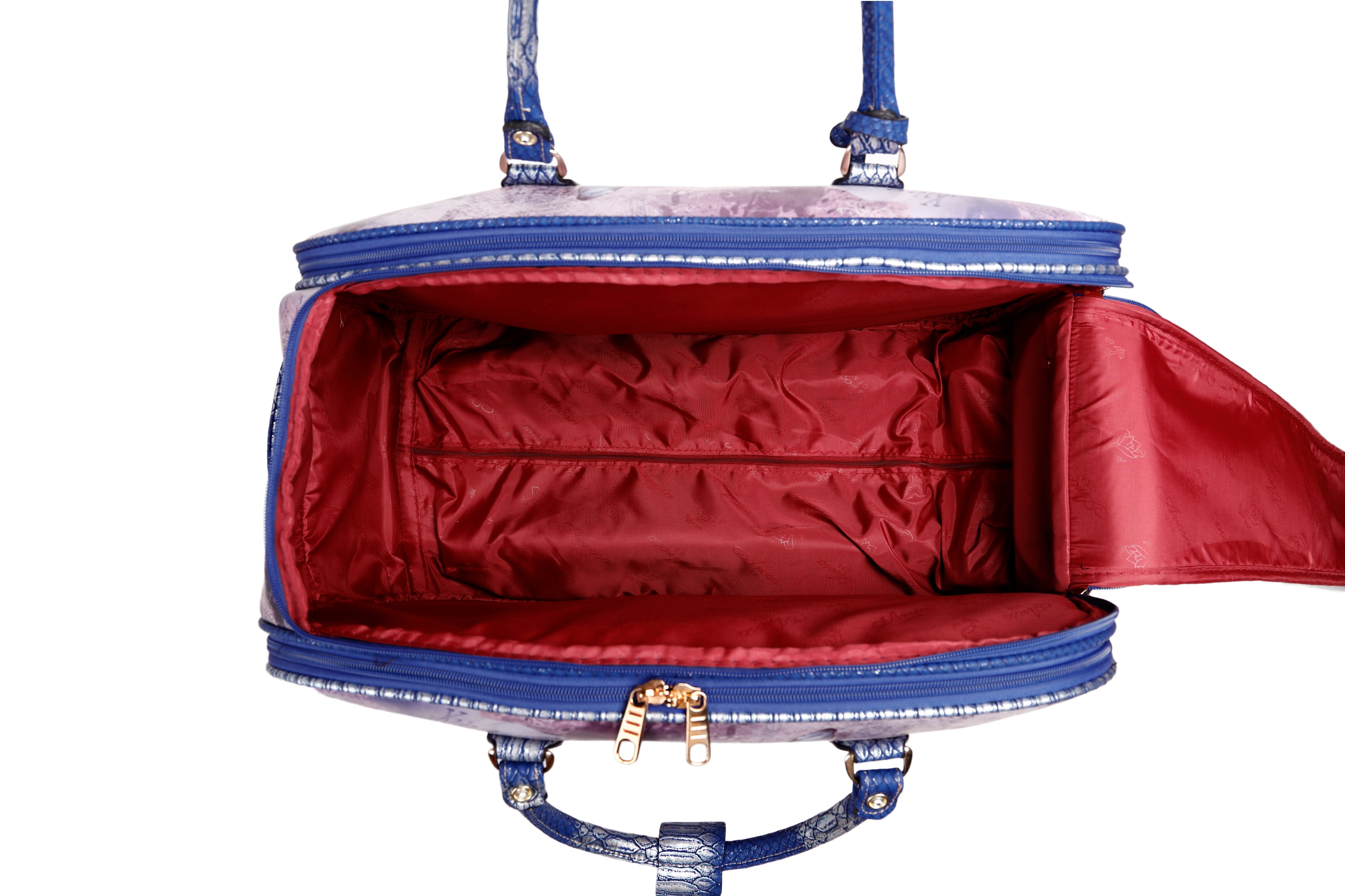 Arosa Elegant Floral wheeled Travel Set[2pcs Duffel Bag] 