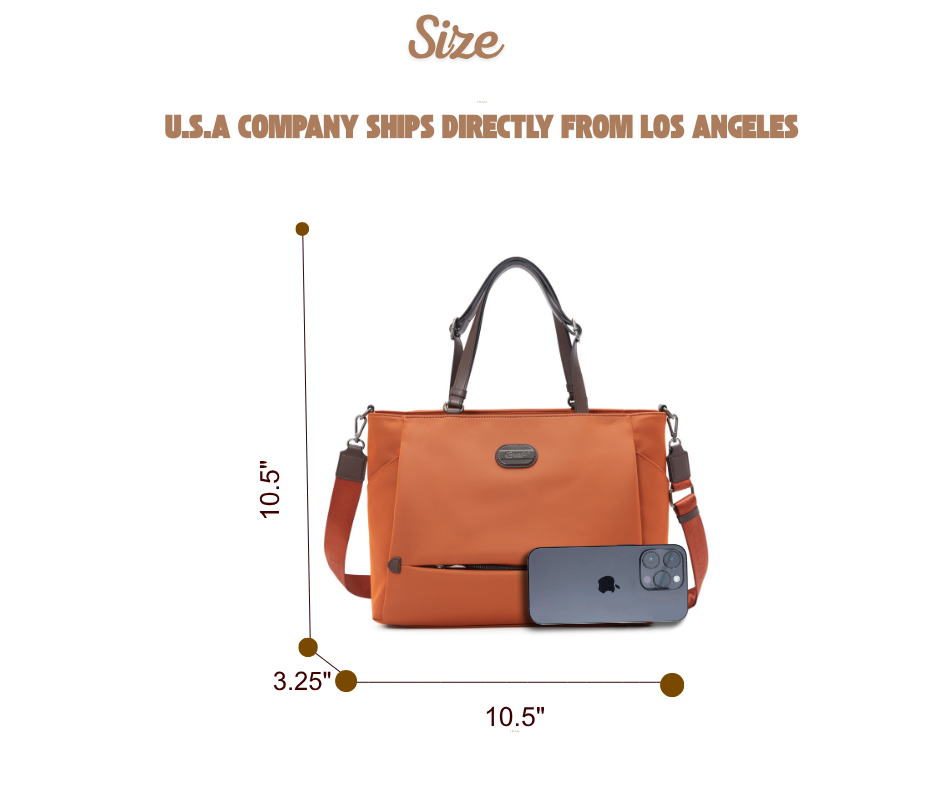 Brangio Italy Lightweight Laptop Tote Bag – Water-Resistant Work Bag
