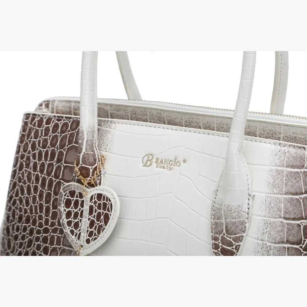 Brangio Elegant Croc-Embossed Handbag