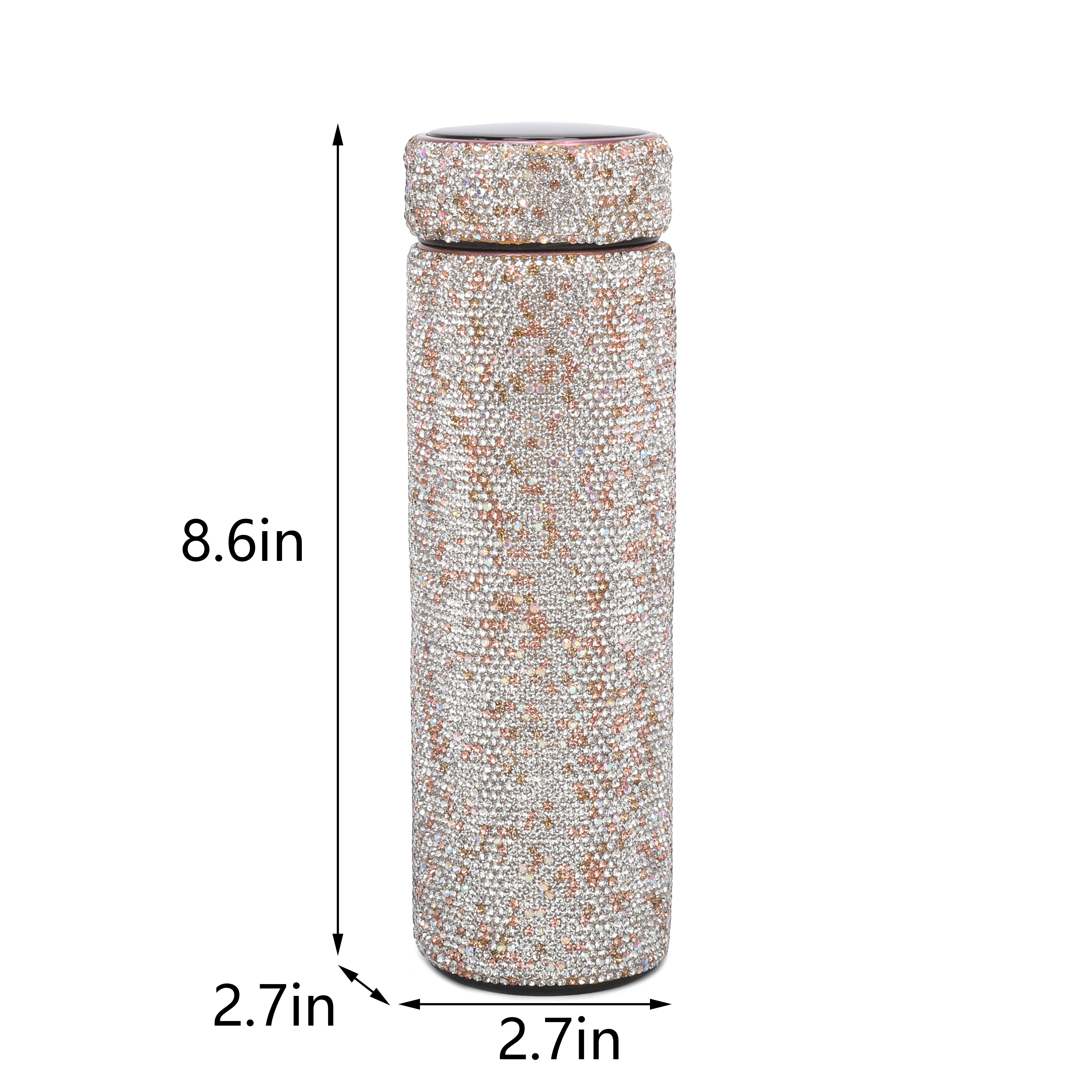 Brangio Luxury Bling Rhinestone Thermos Bottle