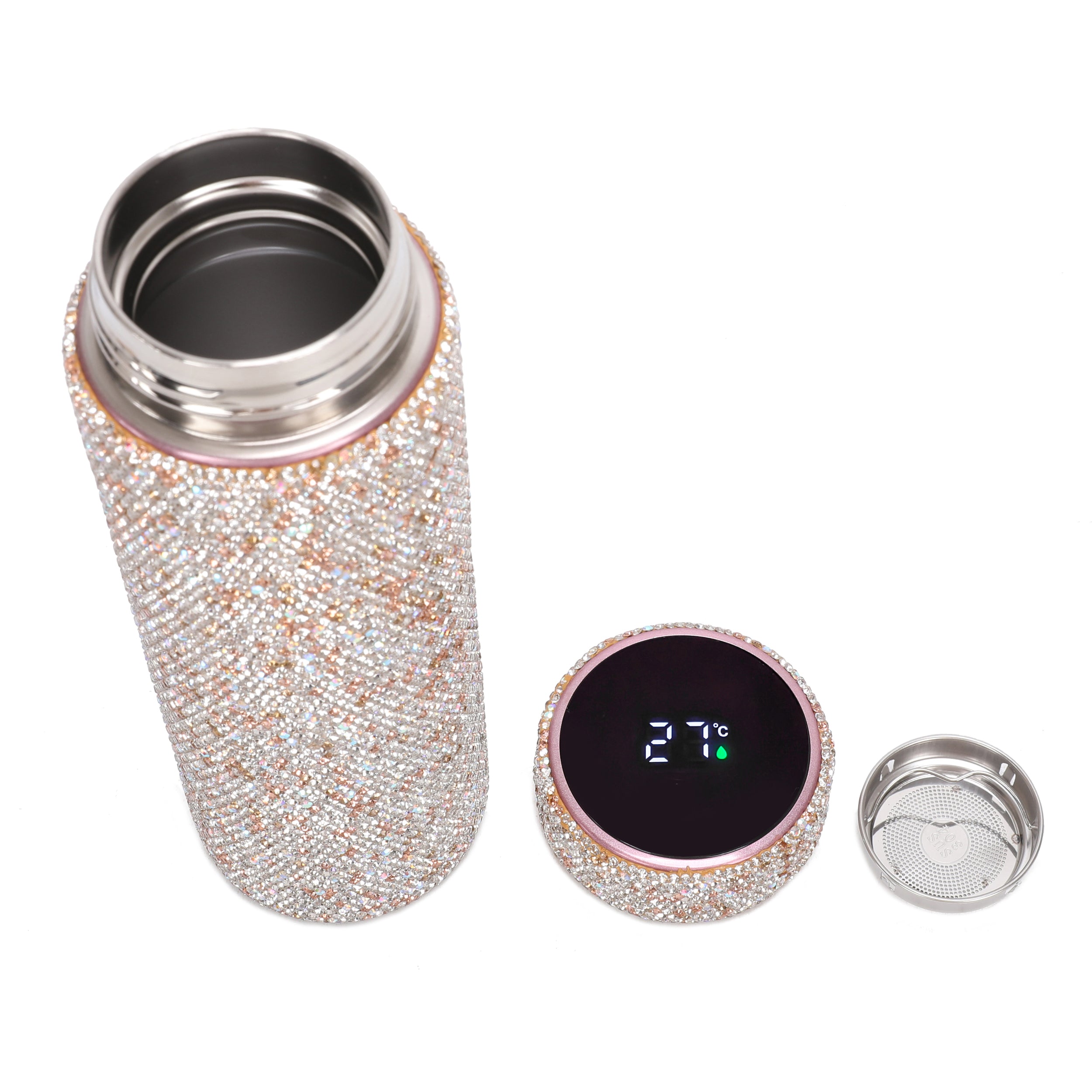 Brangio Luxury Bling Rhinestone Thermos Bottle