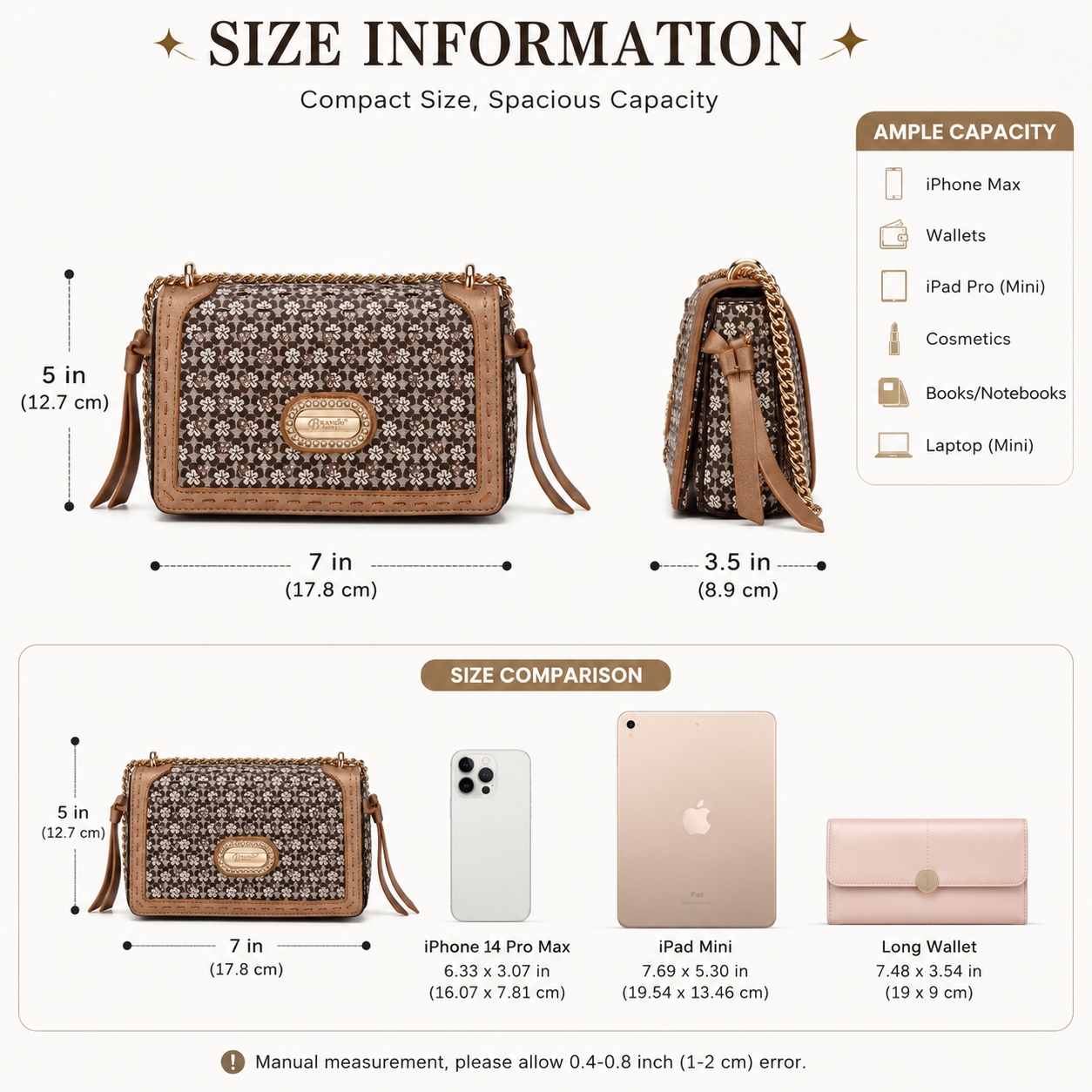 Brangio Italy Bloom Elegance Crossbody Bag